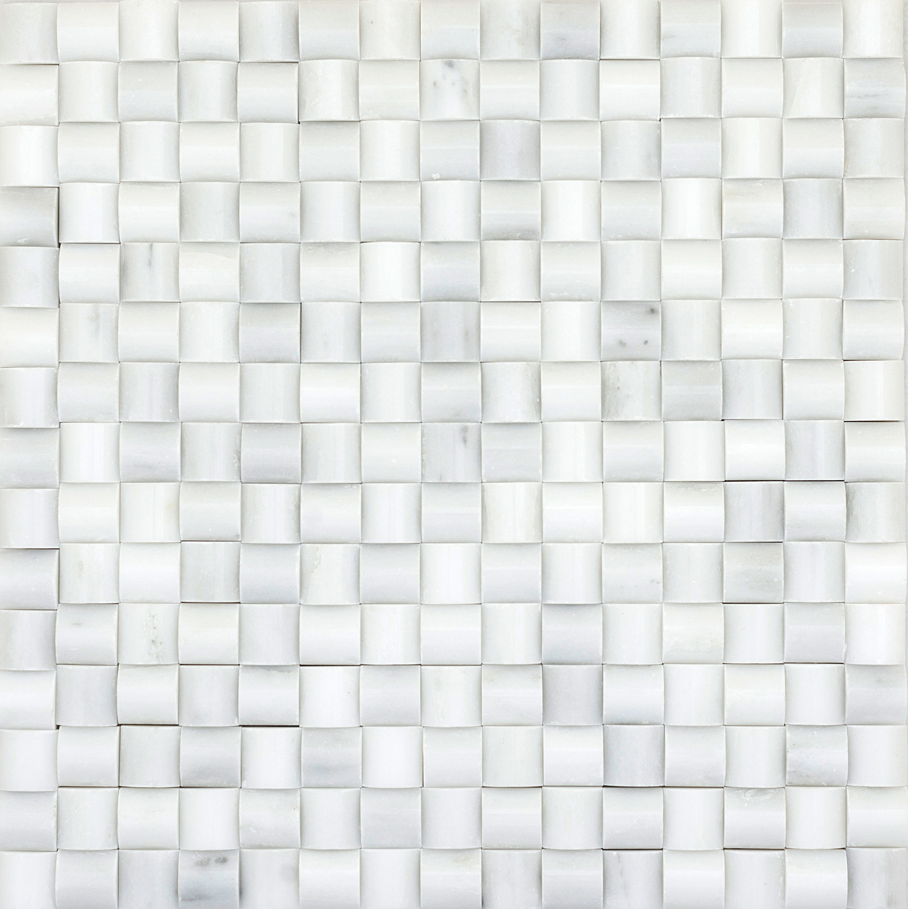 Emser M05WINTFR1212MBA WINTER FROST Winter Frost Natural Stone Marble Border Tile (Common: 12-in x 12-in; Actual: 12-in x 12-in)