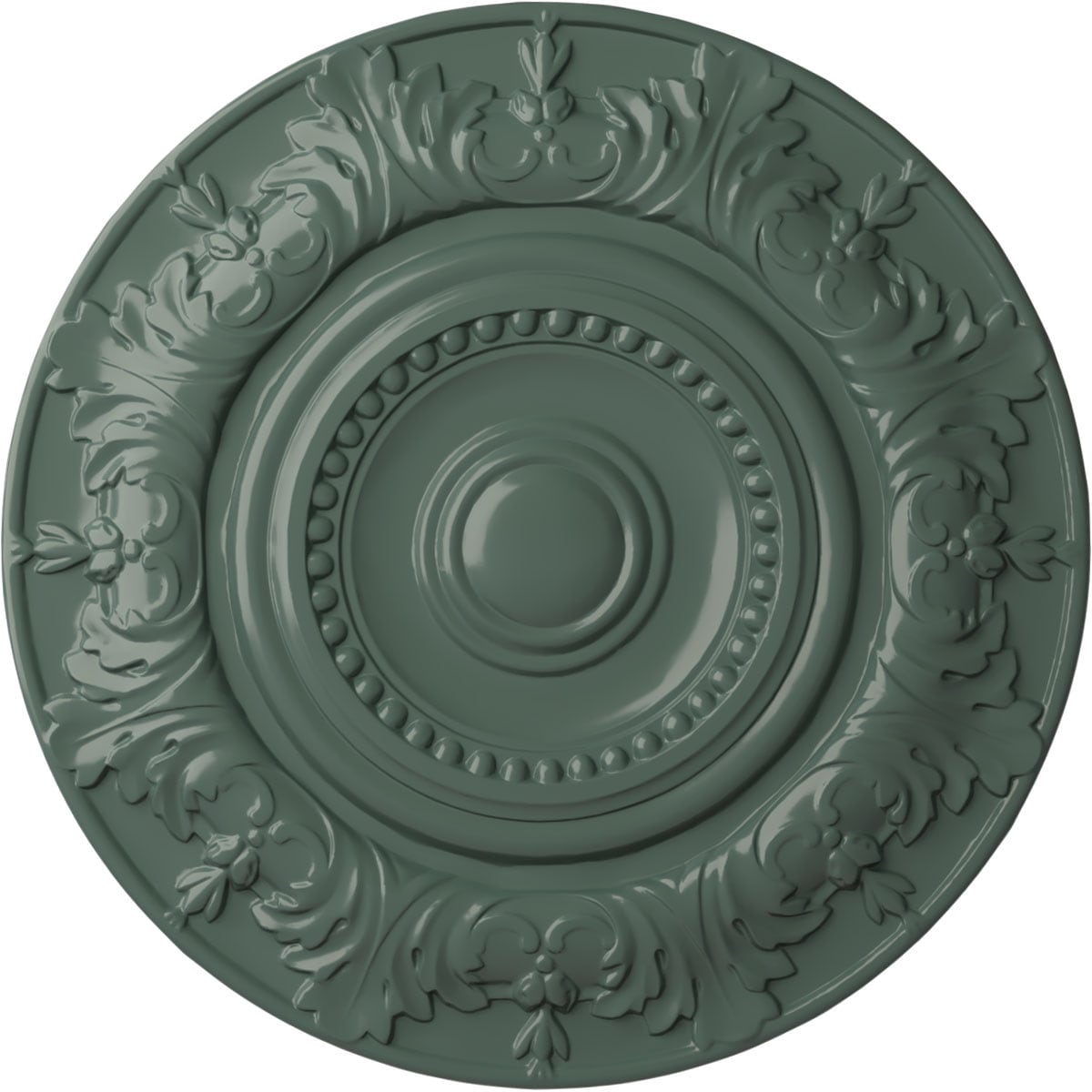 Ekena Millwork CM20BXCBF Biddix 20.875-in W x 20.875-in L Painted Cloud Burst Polyurethane Whole Ceiling Medallion