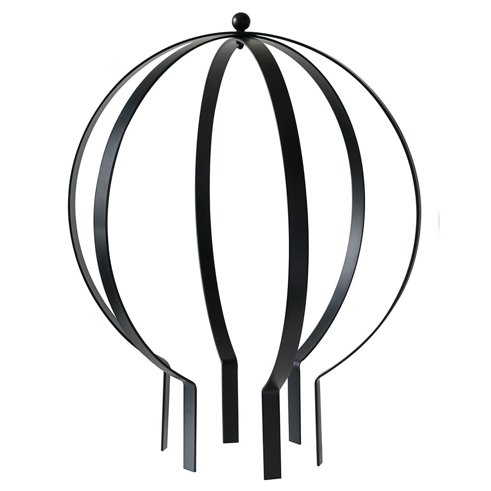 Decor 98052 Garden Orbs 23-in W x 27-in H Black Steel Circle Garden Trellis For Climbing Plants For Cucumbers For Roses For Tomatoes