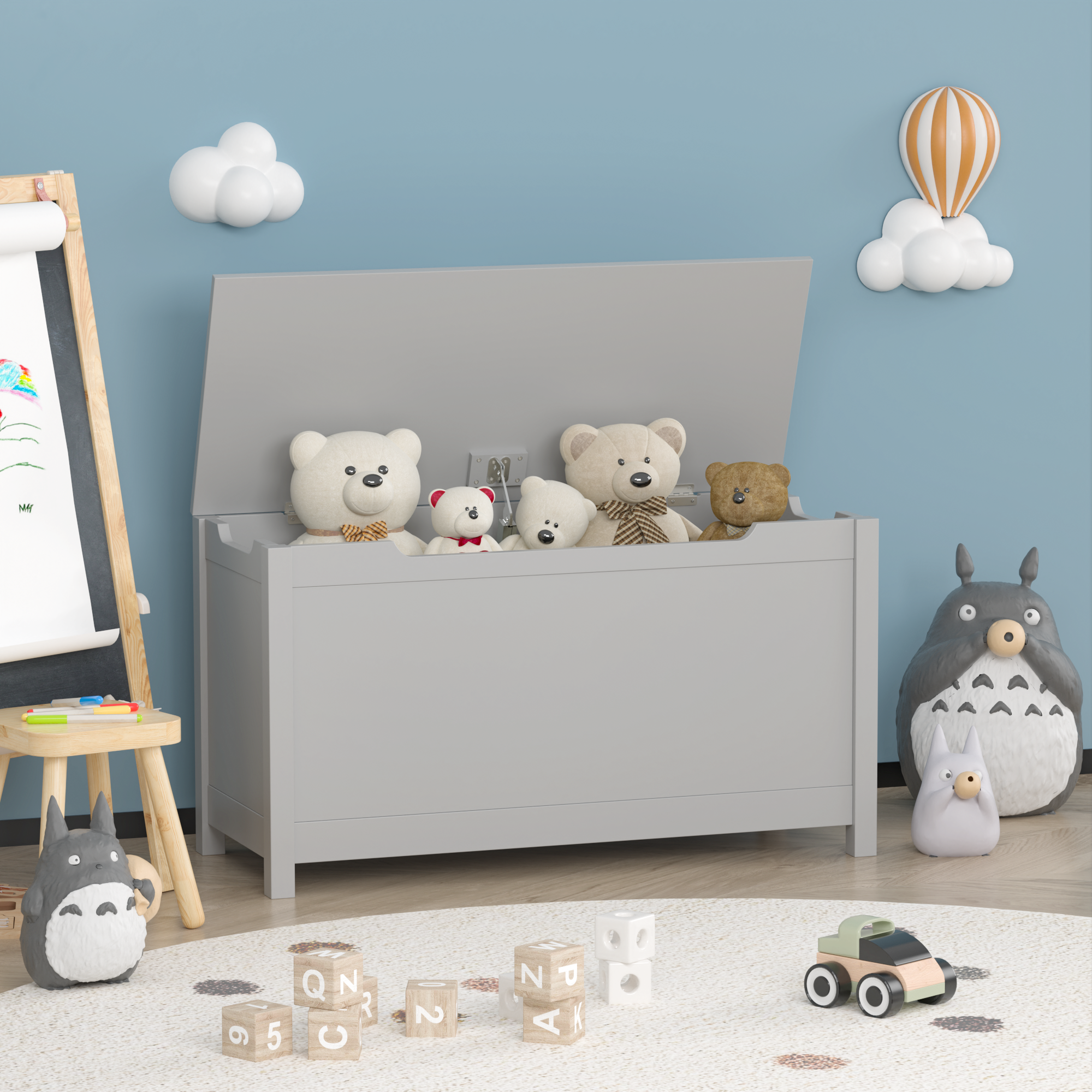 Sumyeg WF-EA-003 GRAY Toy-Boxes - View #3