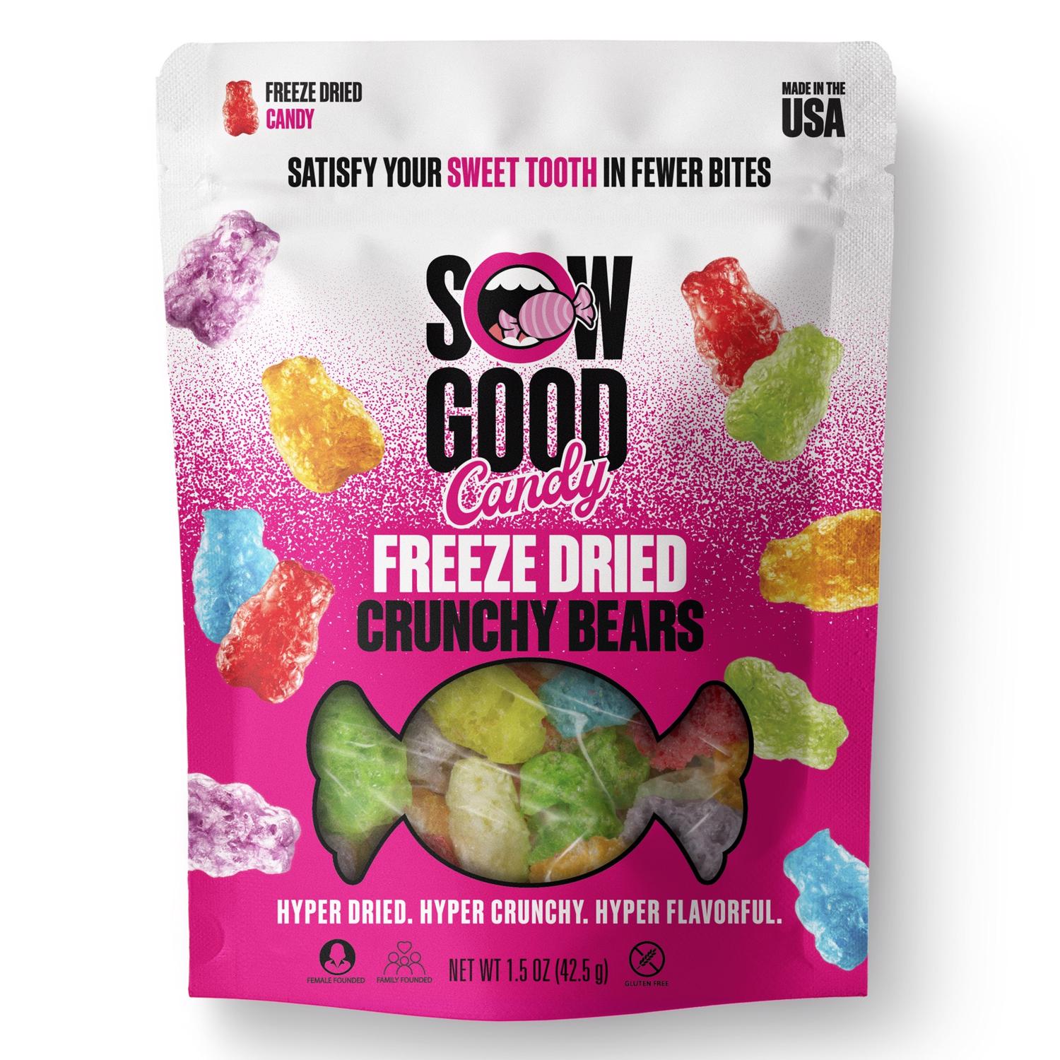 SOW GOOD Freeze Dried Crunchy Bears Candy Bites 1.5 oz #26004564