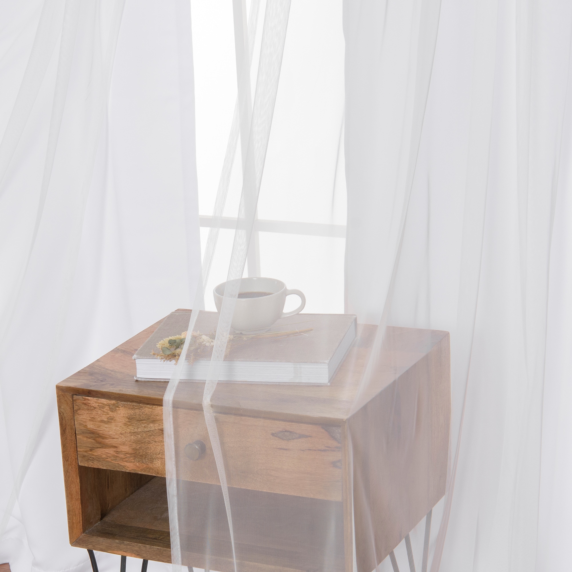 Best Home Fashion GR-MARRYME-96-WHITE curtains - View #2
