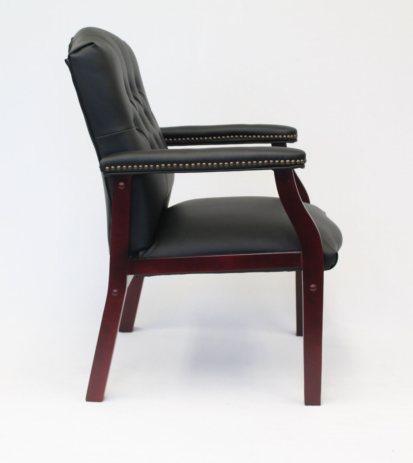 boss traditional black guest chair