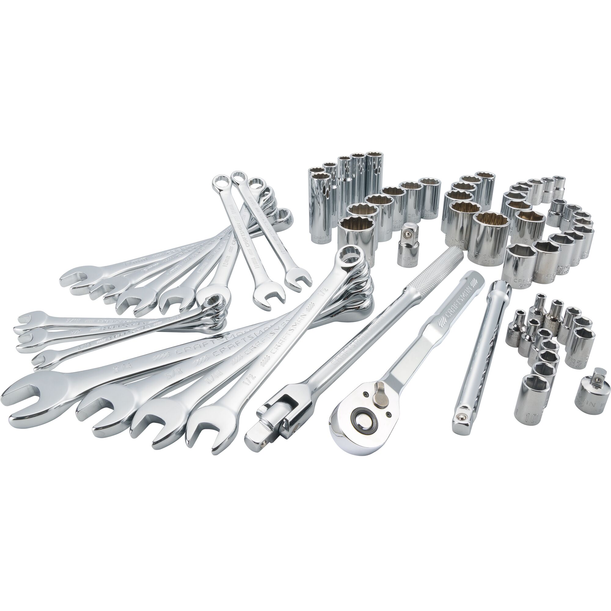CRAFTSMAN 66-Piece Standard (SAE) and Metric Polished Chrome Mechanics Tool Set with Soft Case CMMT12120 simolary.com 22 CRAFTSMAN 66-Piece Standard (SAE) and Metric Polished Chrome Mechanics Tool Set with Soft Case CMMT12120 Simolary simolary.com 22