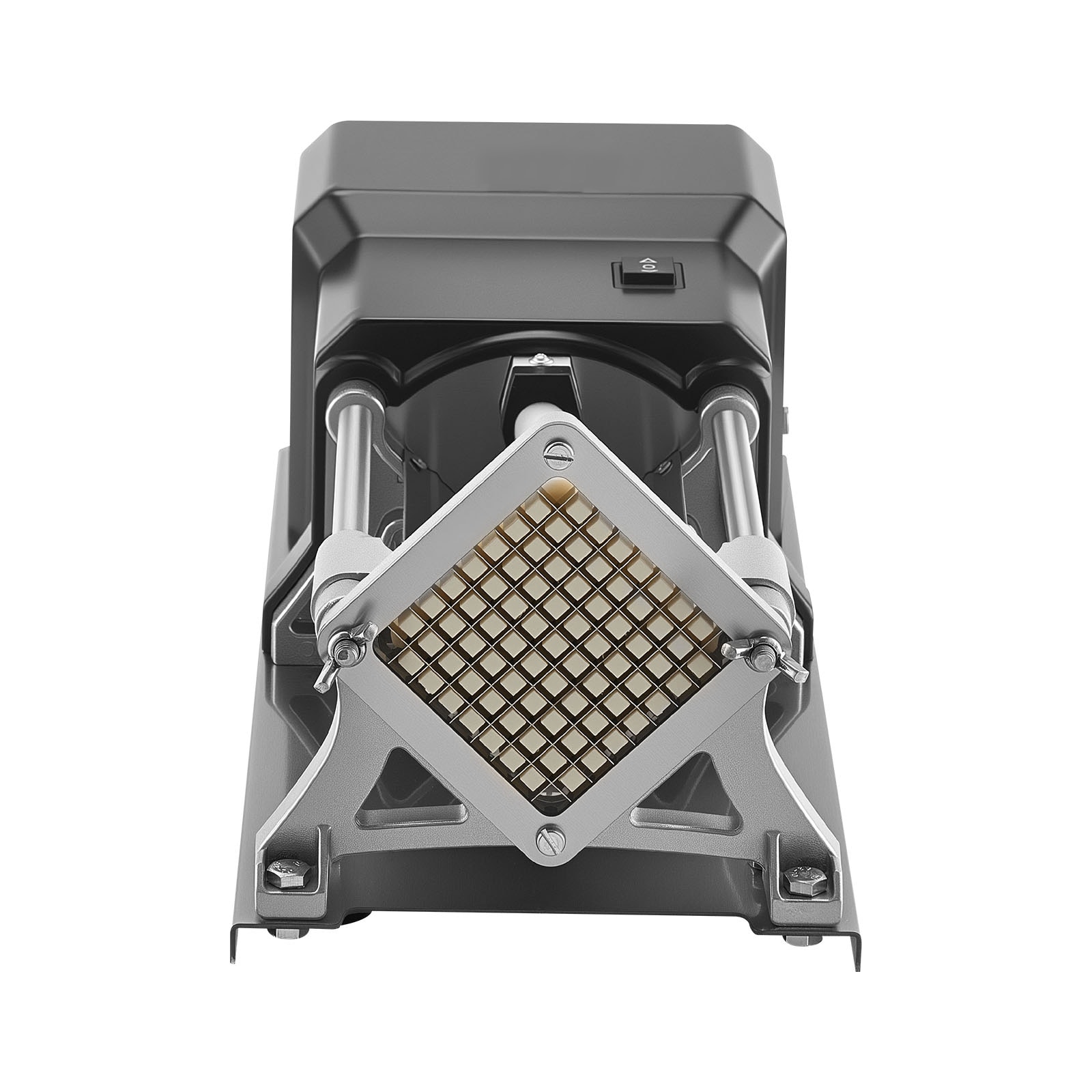 VEVOR SCDDQTJ40W3J07844V1 Commercial French Fry Cutter  Stainless Steel Vegetable Fruit Chopper with 3 Replacement Blades 1/2-Inch 3/8-Inch 1/4-Inch  Electric Potato Slicer Dicer for Restaurants and Home Kitchen