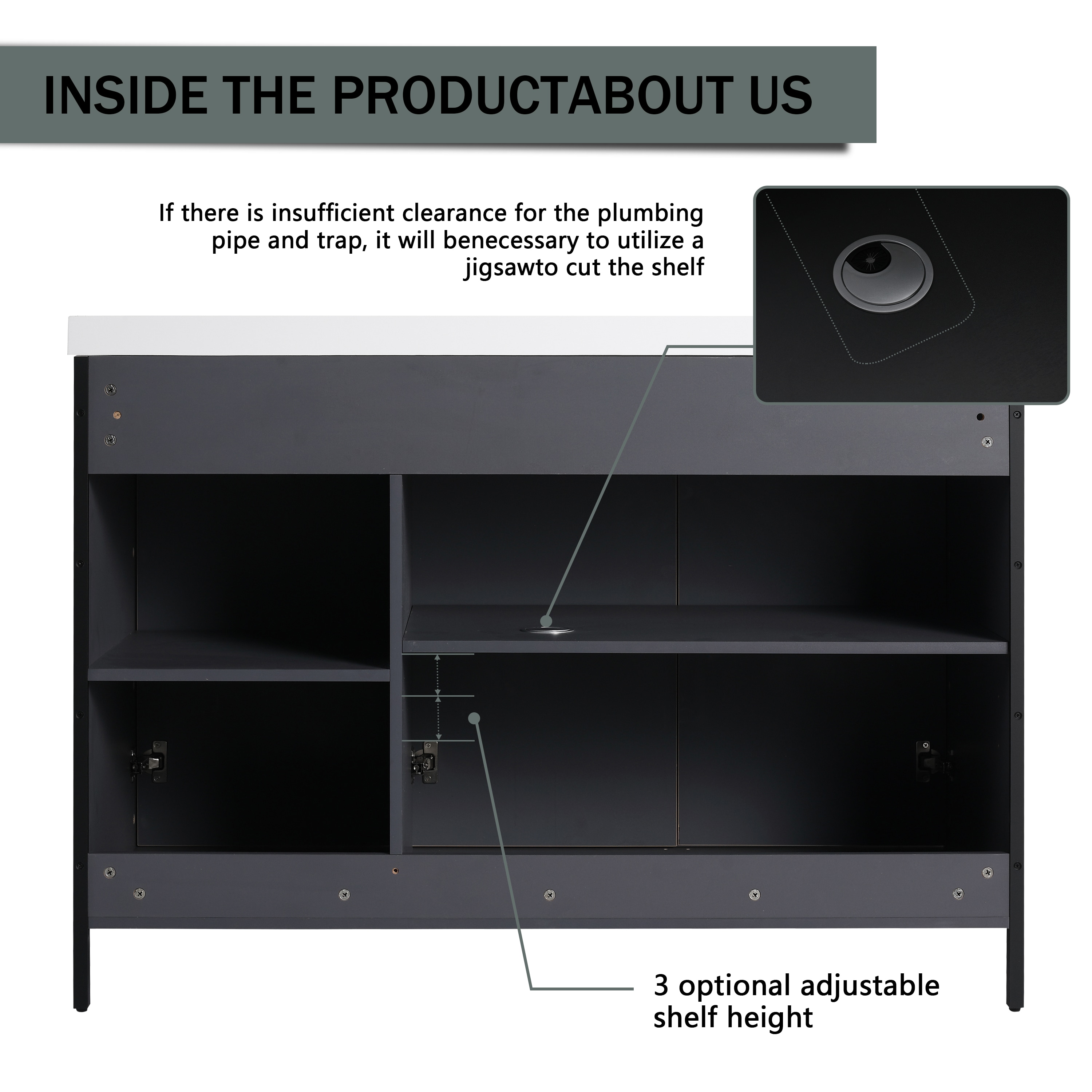 WELLFOR GLEM-46647 Bath-Vanity-Combo - View #15