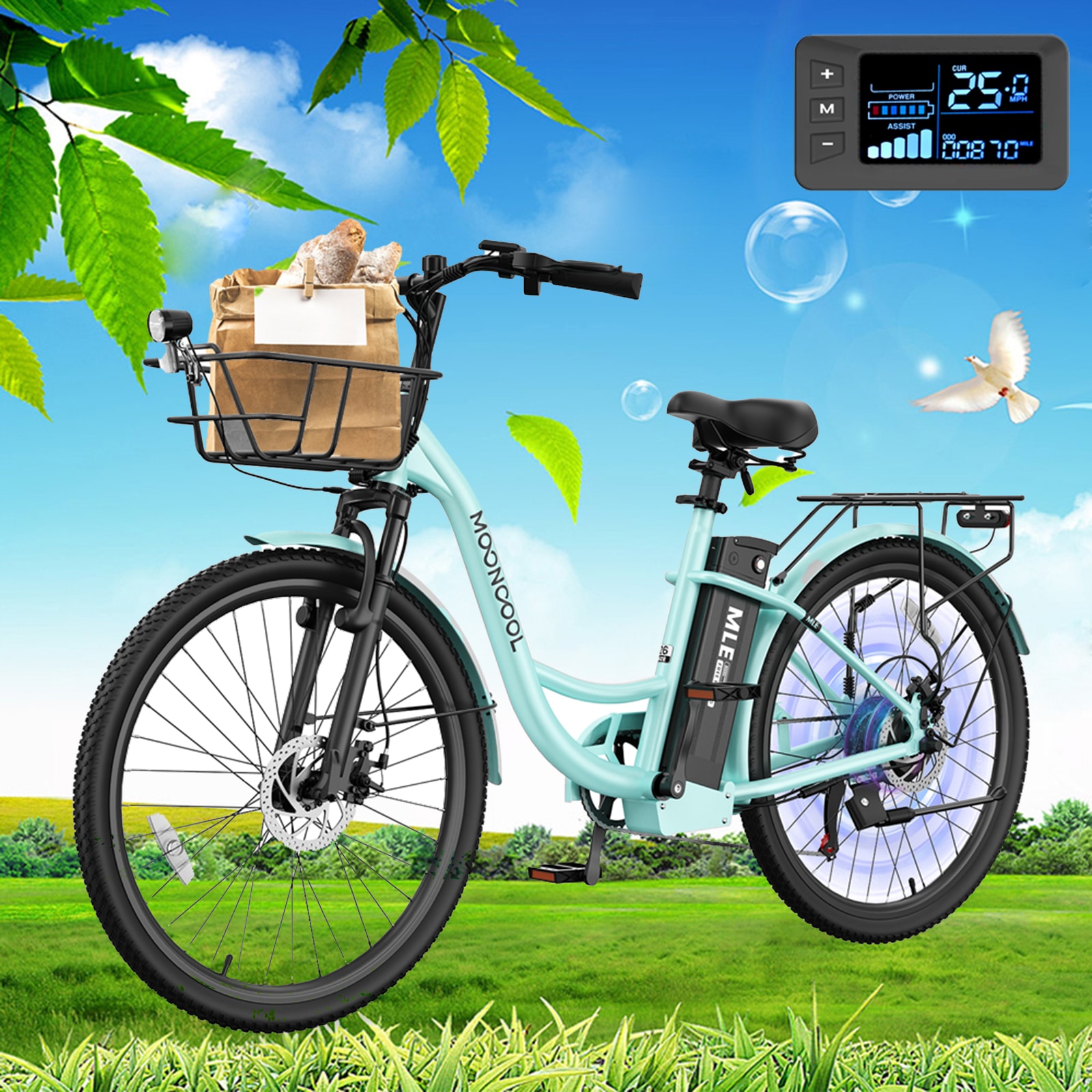 Esazn CJ-ZT-E26-GLL 26-in Adult unisex E-bike