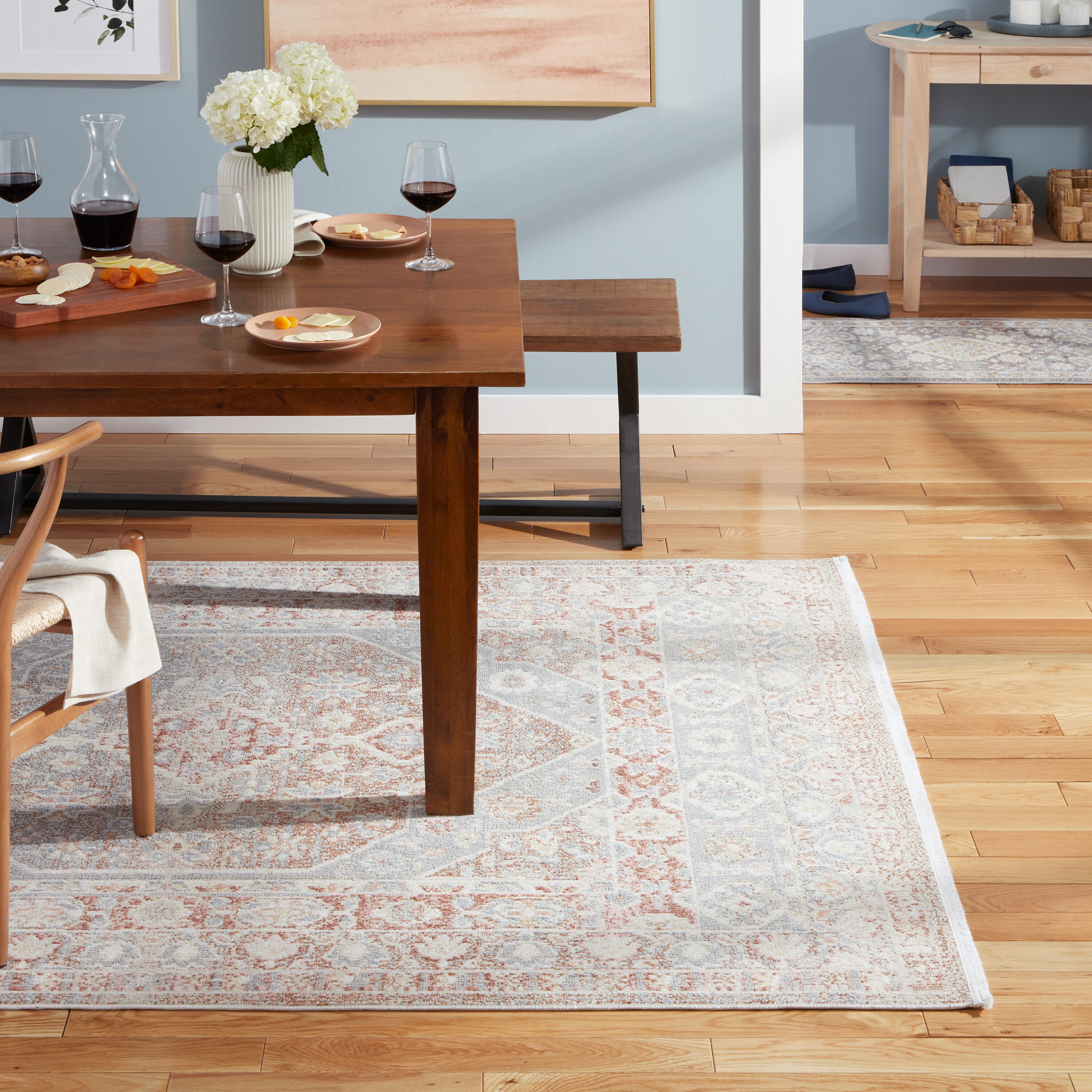 Town & Country Living 1-17-209 Rein 8 x 10 (ft) Loomed Polyester Brown/Grey Rectangular Indoor Medallion Machine washable Area rug