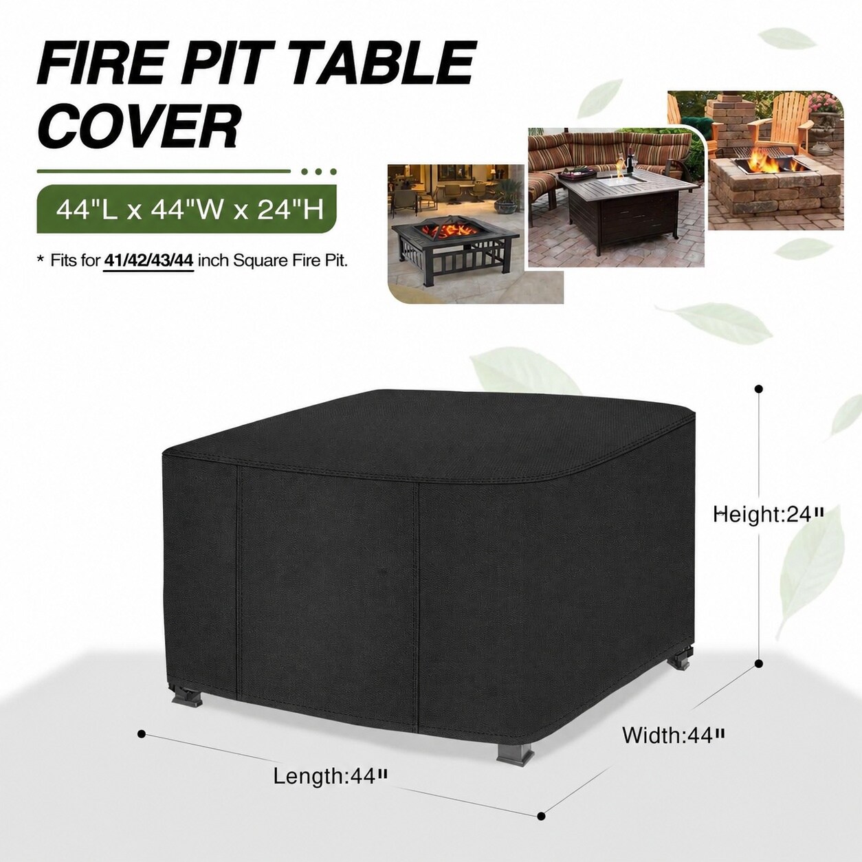 Lukvuzo LLU0626L083 Fire-Pit-Covers - View #2