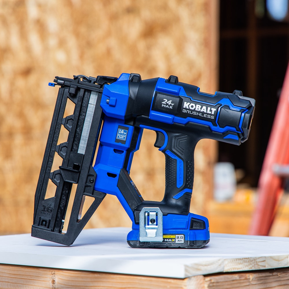 Kobalt XTR 2-1/2-in 16-Gauge Cordless Straight Finish Nailer (Battery ...