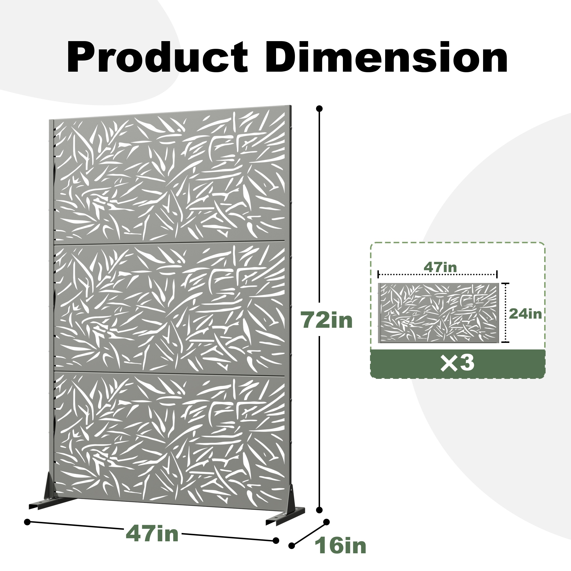 Misty Moon LW0409-OPS-PF268 Outdoor-Privacy-Screen - View #2