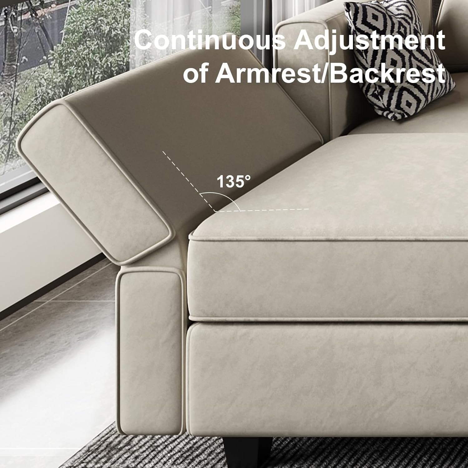 Belffin BF196-A7B2C-GRAY futons - View #5