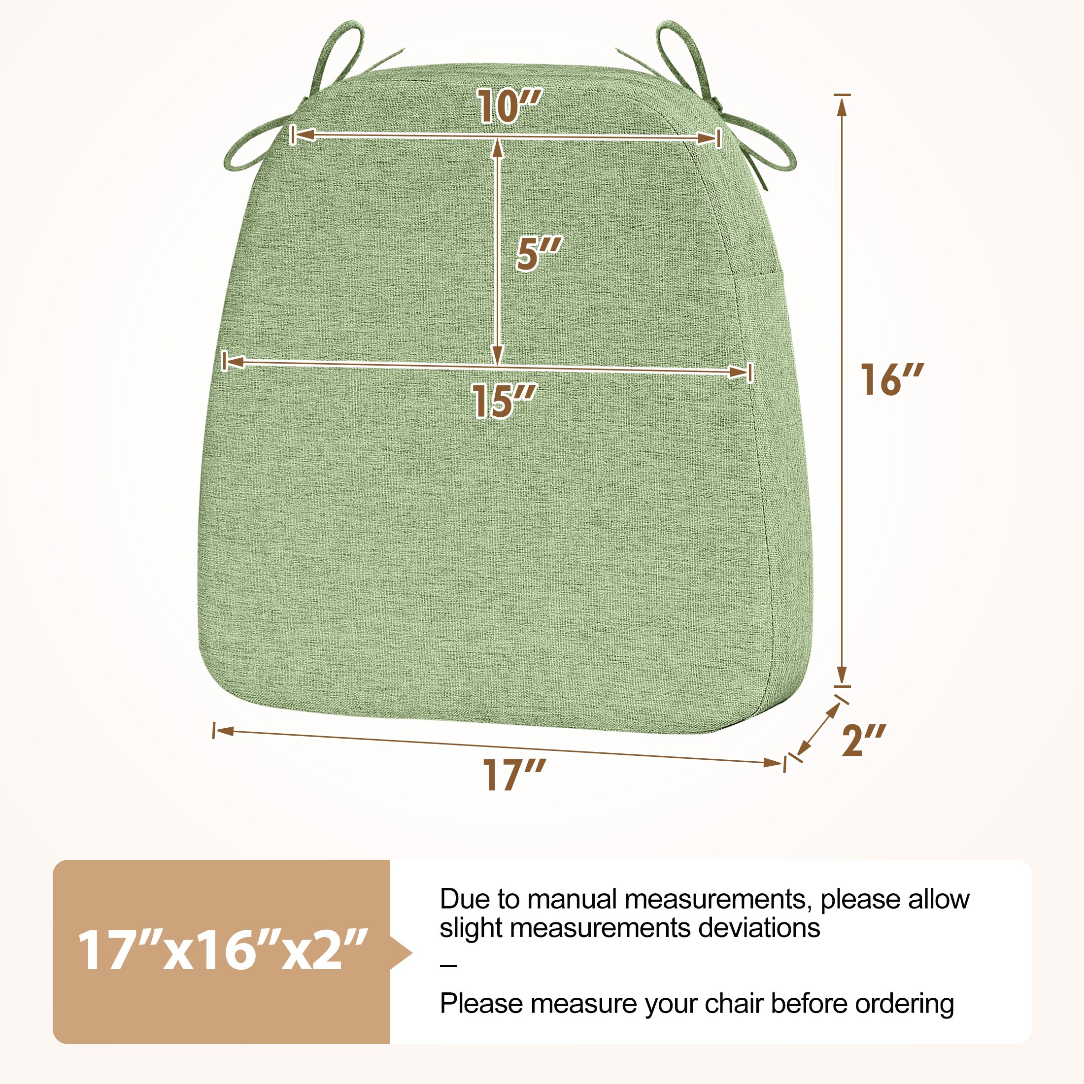 AAAAAcessories LS-DCCLH-QIANLV-4P Indoor-Chair-Cushions - View #5
