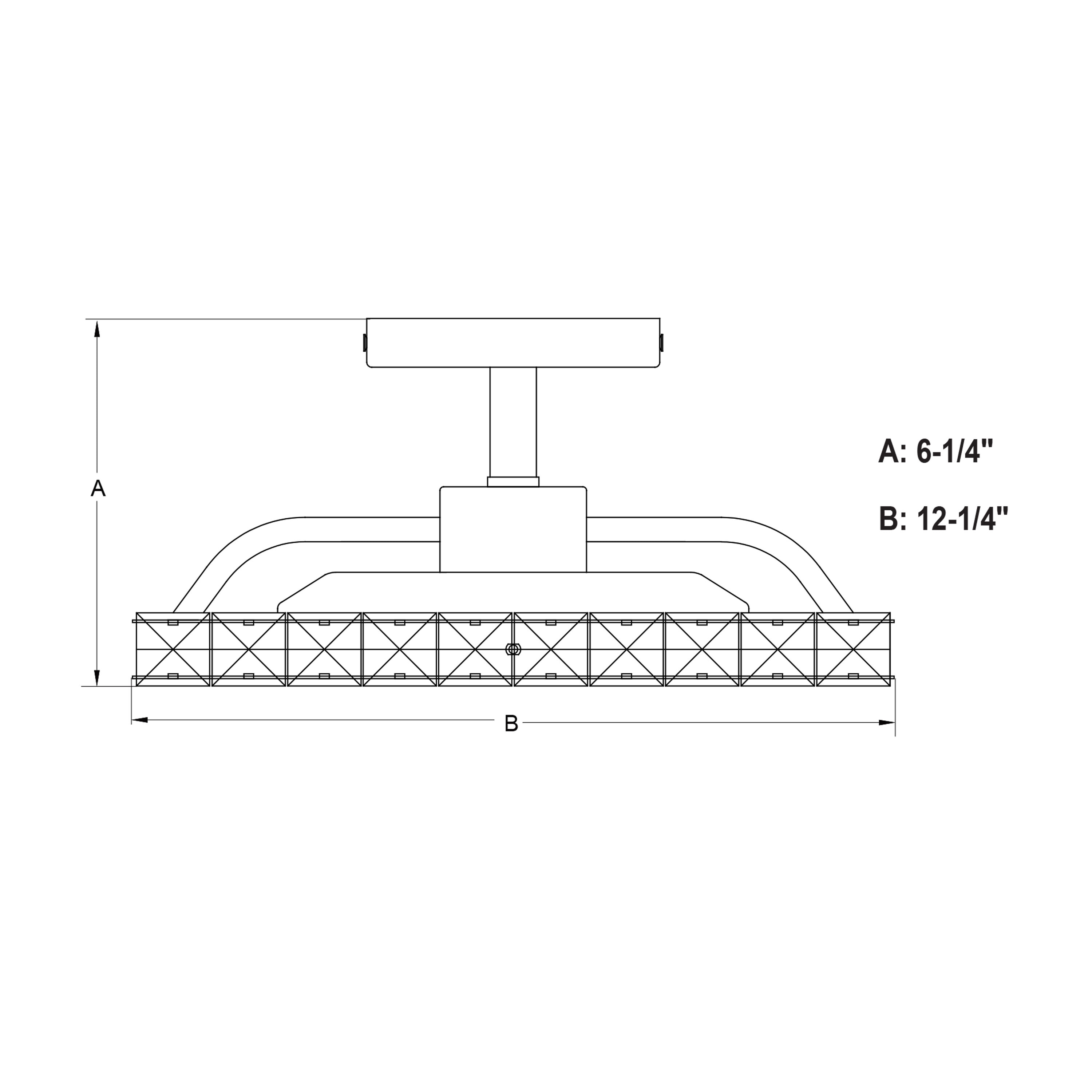 Cascadia Clara 1-Light 12.25-in Brushed Nickel Semi Flush Mount Light ...