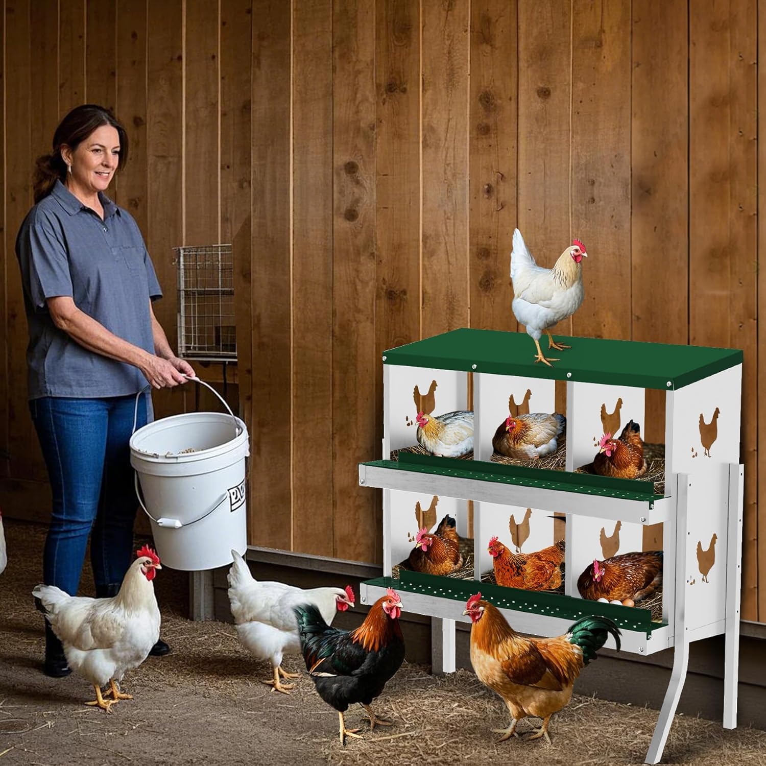 Qeetex WLS-PHO-348SMHG9 Chicken-Coops-Rabbit-Hutches - View #4