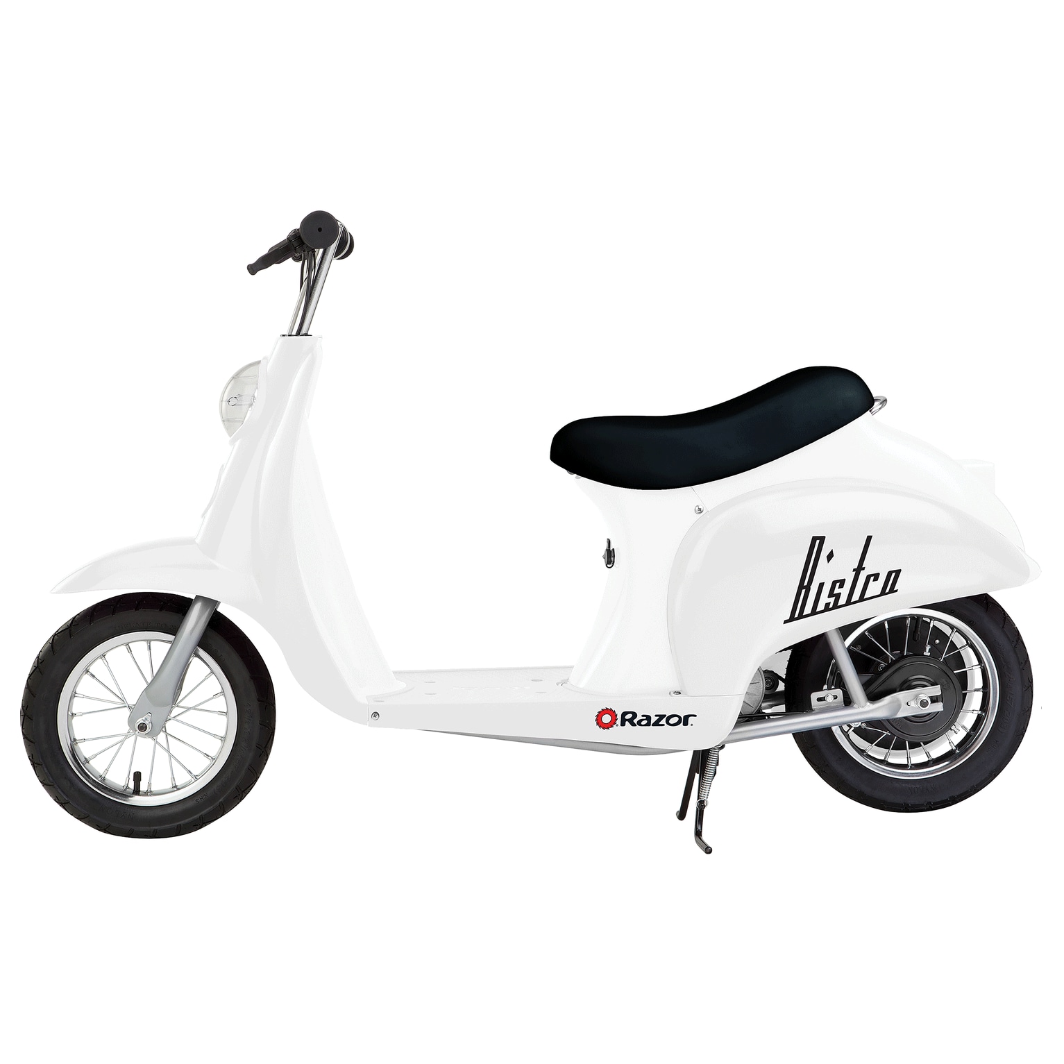 Razor Pocket Mod Miniature Euro 24V Kids Ride On Retro Scooter, White the Scooters department at Lowes.com