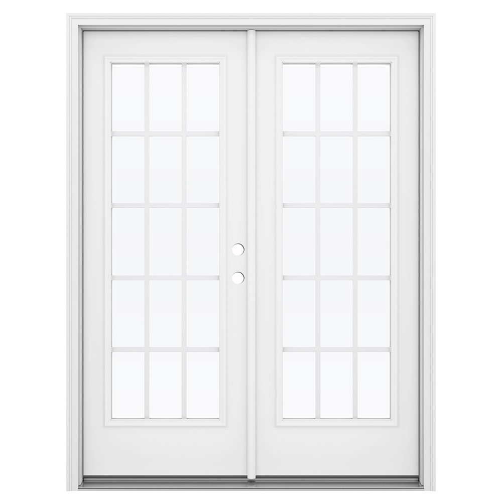 JELD-WEN 60-in x 80-in x 4-9/16-in Jamb Low-e Grilles Between The Glass ...