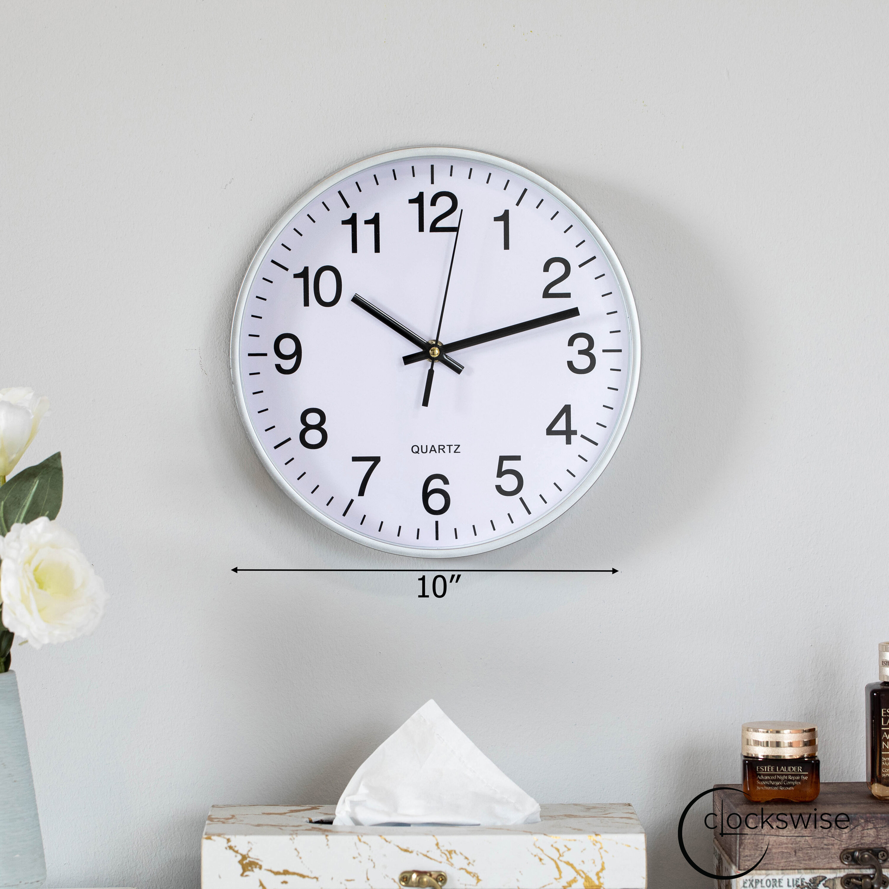 Clockswise QI004744.SI.10 Indoor-Outdoor-Clocks - View #2
