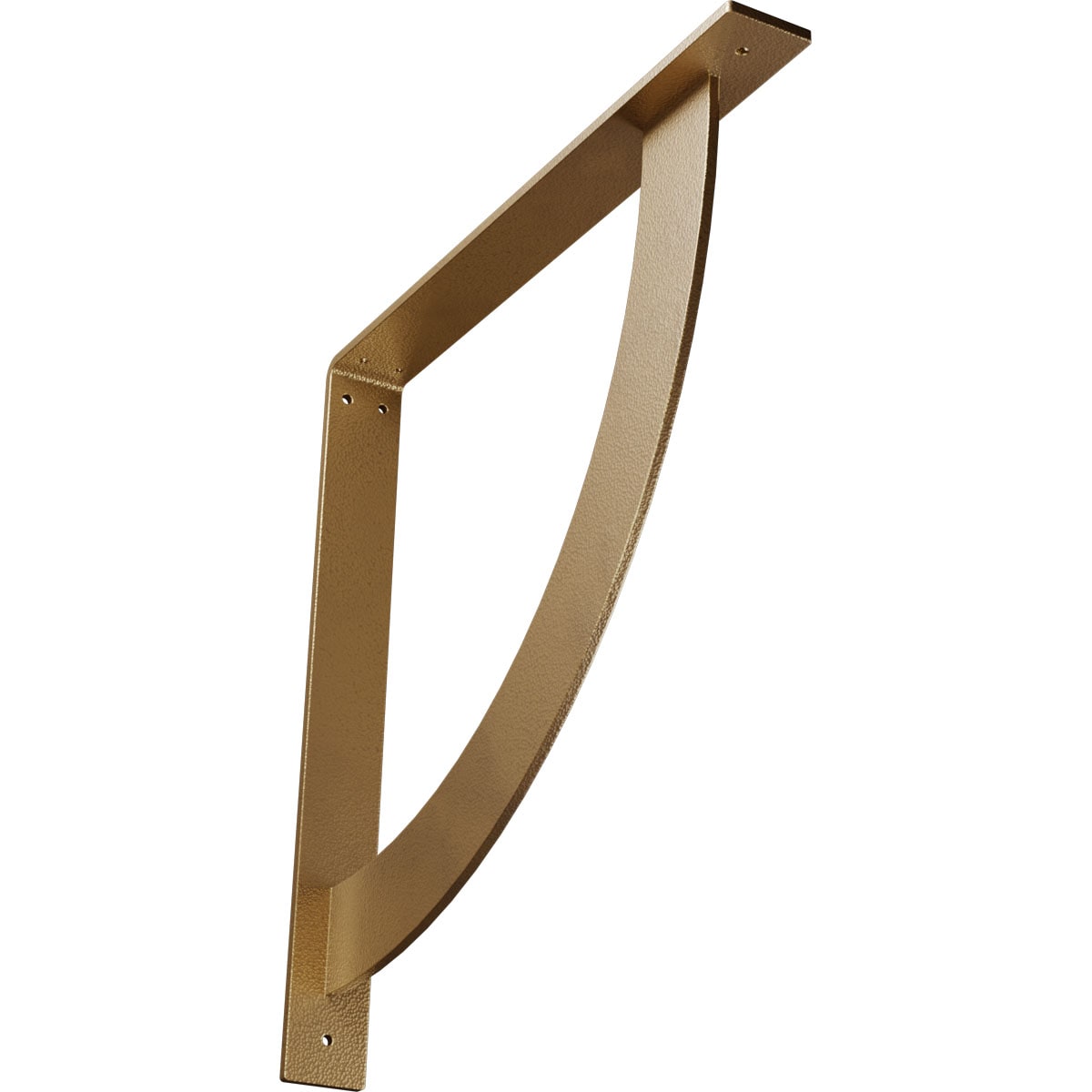 Ekena Millwork BKTM02X18X18BUHGO Bulwark 18-in x 2-in x 18-in Gold Steel Countertop support bracket