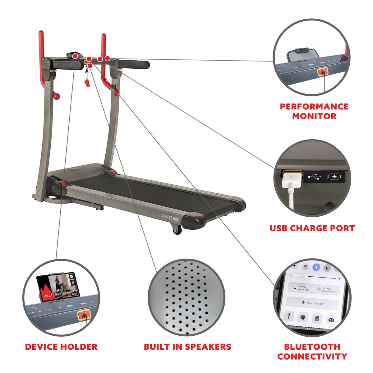 Sunny Health & Fitness SF-T7909 treadmills - View #3