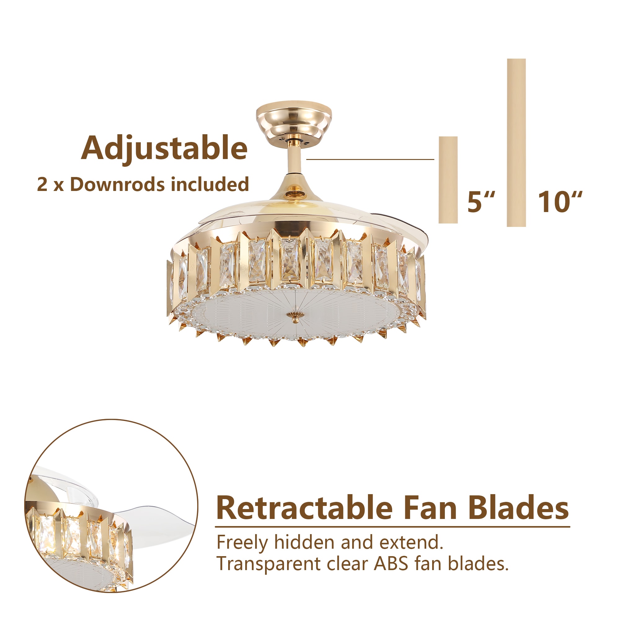 Bella Depot BD4256-G Ceiling-Fans - View #6