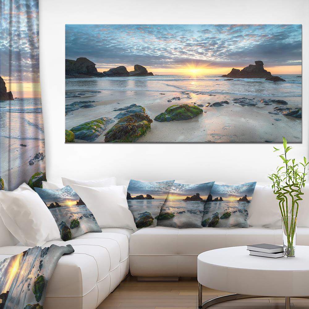 Designart 28-in H x 60-in W Coastal Print on Canvas at Lowes.com