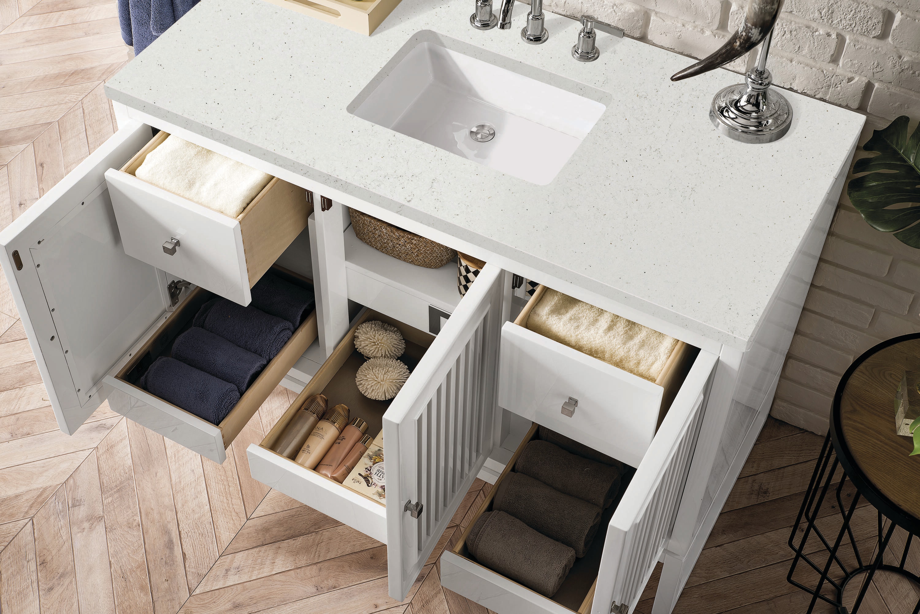 James Martin Vanities E645-V48-GW-3LDL Bath-Vanity-Combo - View #4