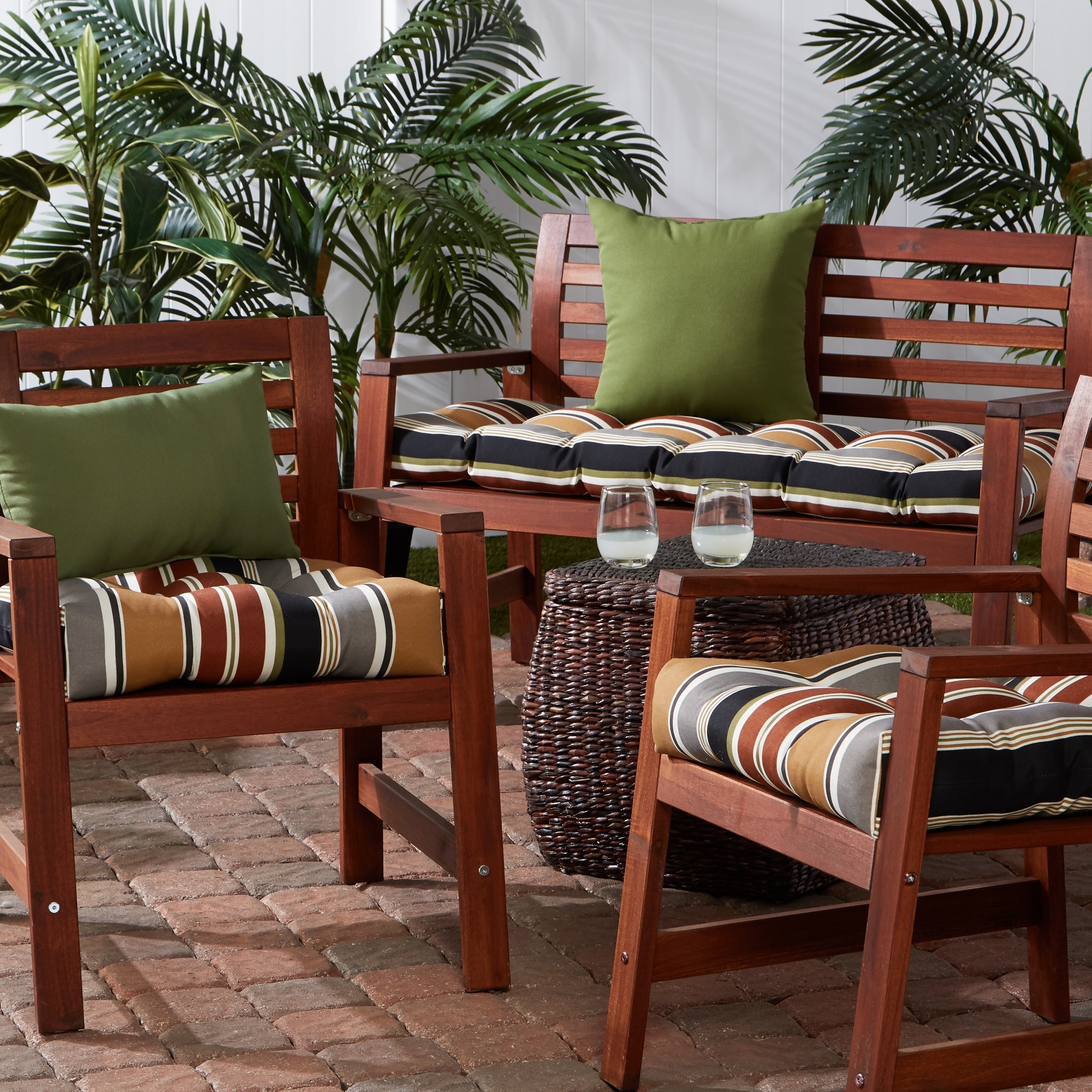 Greendale Home Fashions OC6800S2-BRICK Patio-Furniture-Cushions - View #6