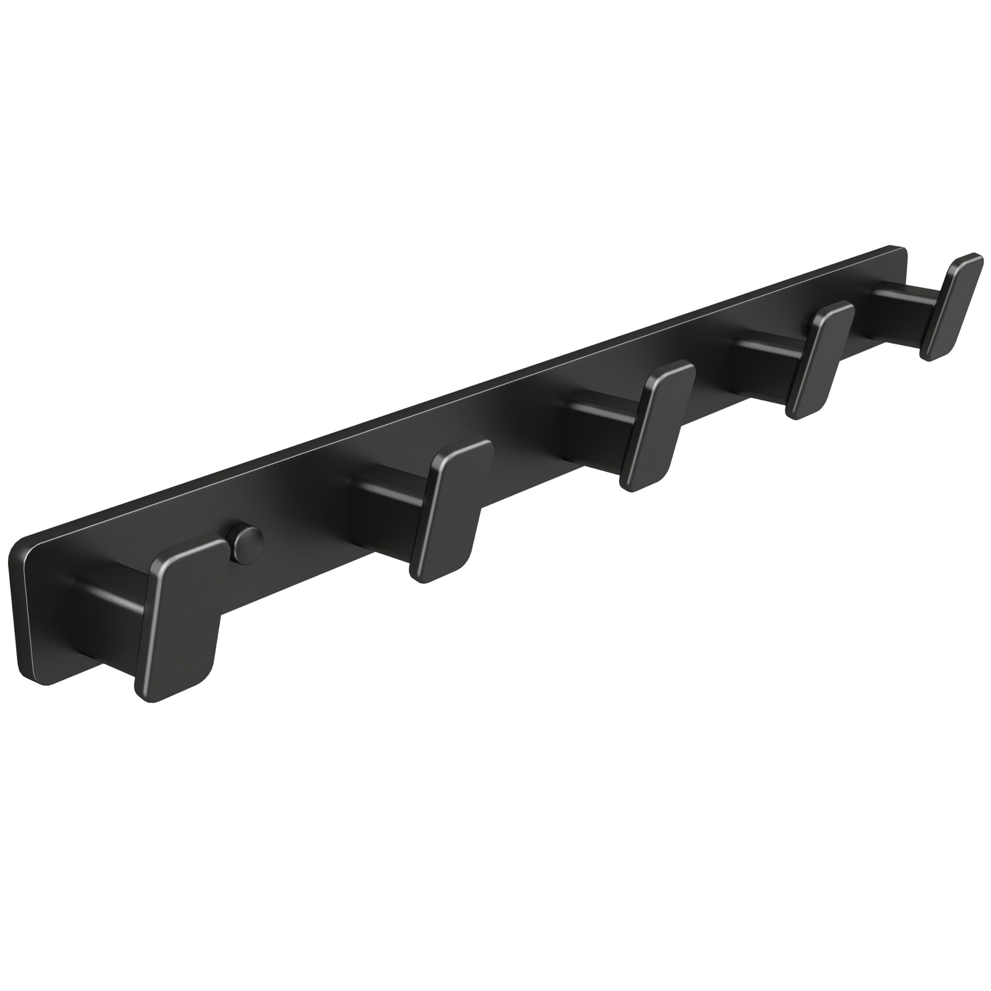 LILILIAN FMY  Black Coat Rack Wall Hooks Heavy Duty Door Hooks with 5 Hooks Key Holder for Wall Hat Rack Entrance Coat Hook