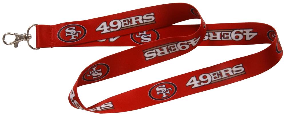 Hillman San Francisco 49ers Red, White and Black Lanyard in the Key  Accessories department at