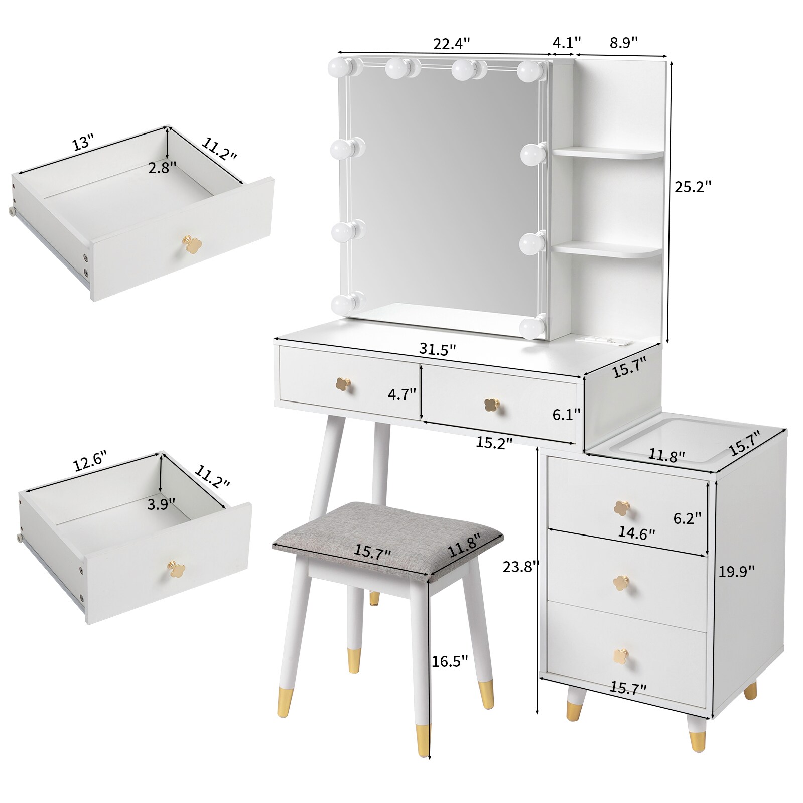 Winado LO1G52003272 Bedroom-Vanities - View #7