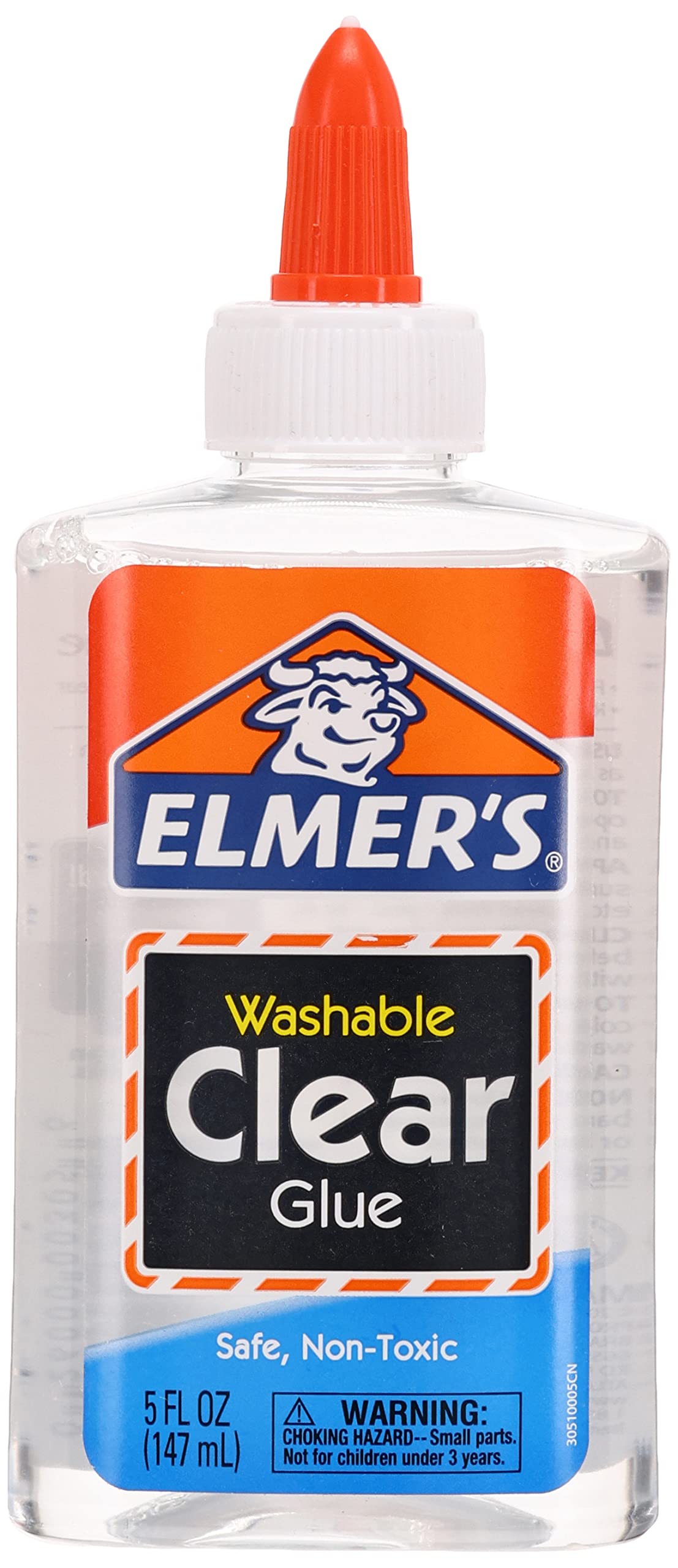 ELMER'S  E305 Washable School Glue 5 oz Bottle 12-Pack Clear