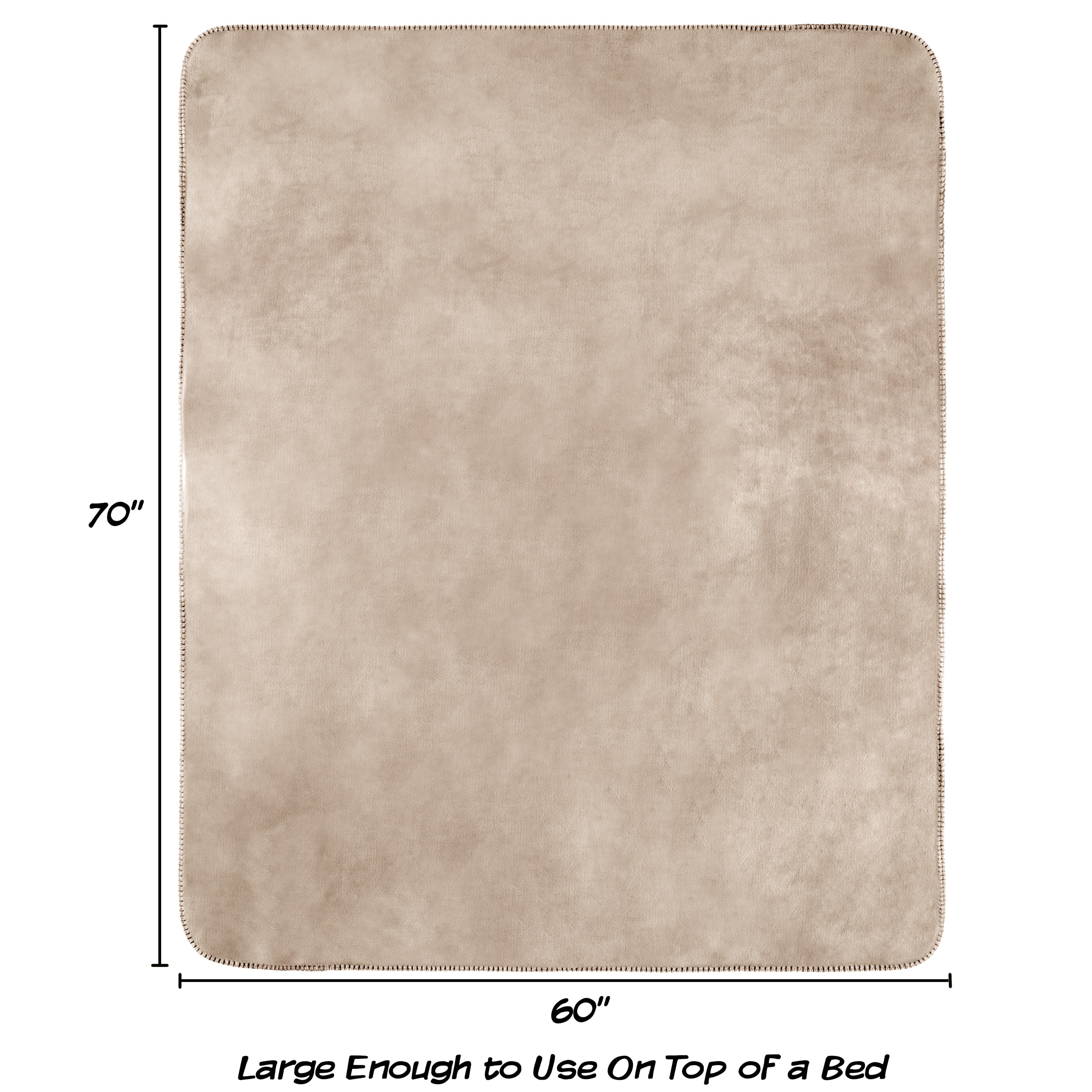 Large Tan Waterproof Reversible Pet Throw Blanket