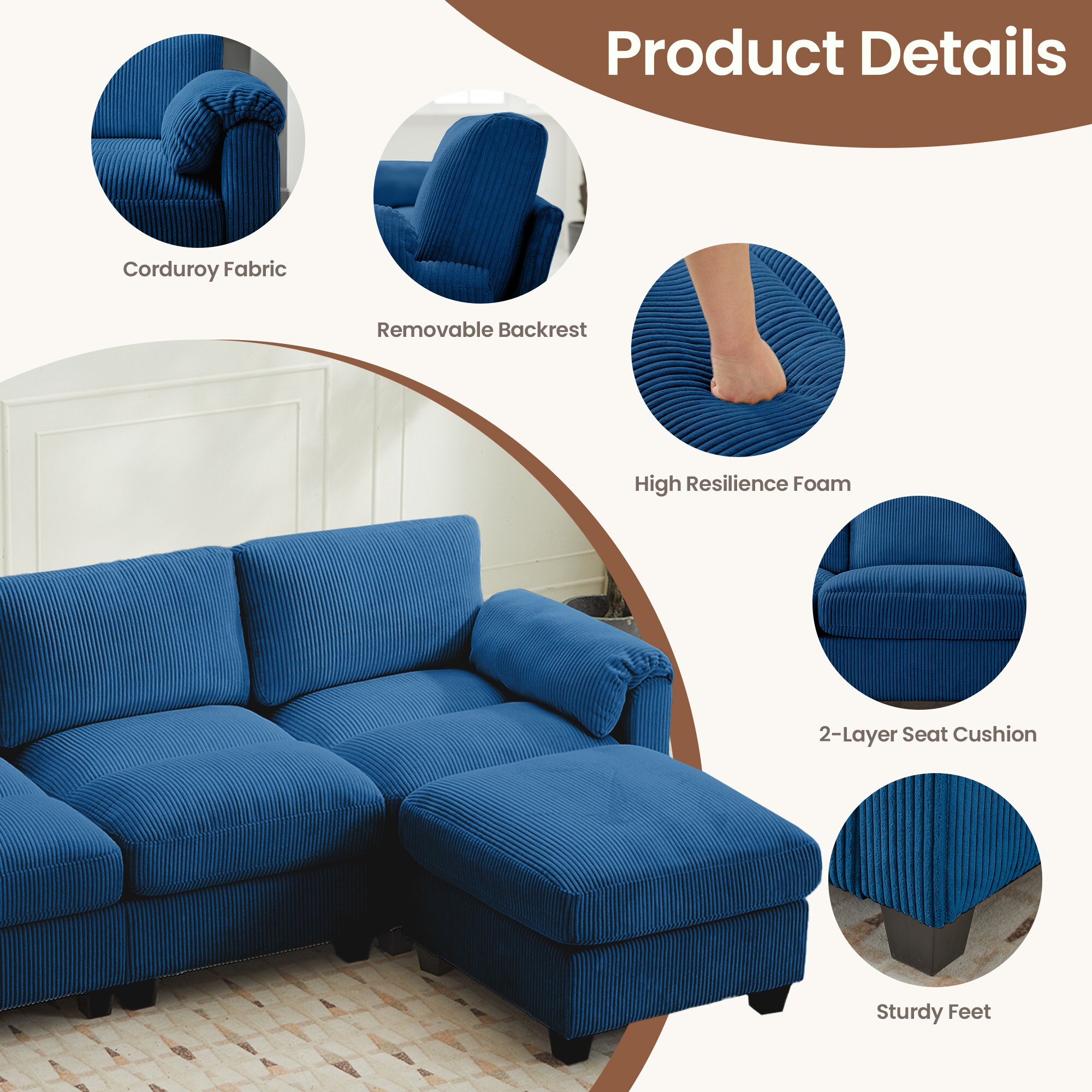 VOUA SAF-DXDRZJ4-NV1 Sofas-Loveseats - View #5