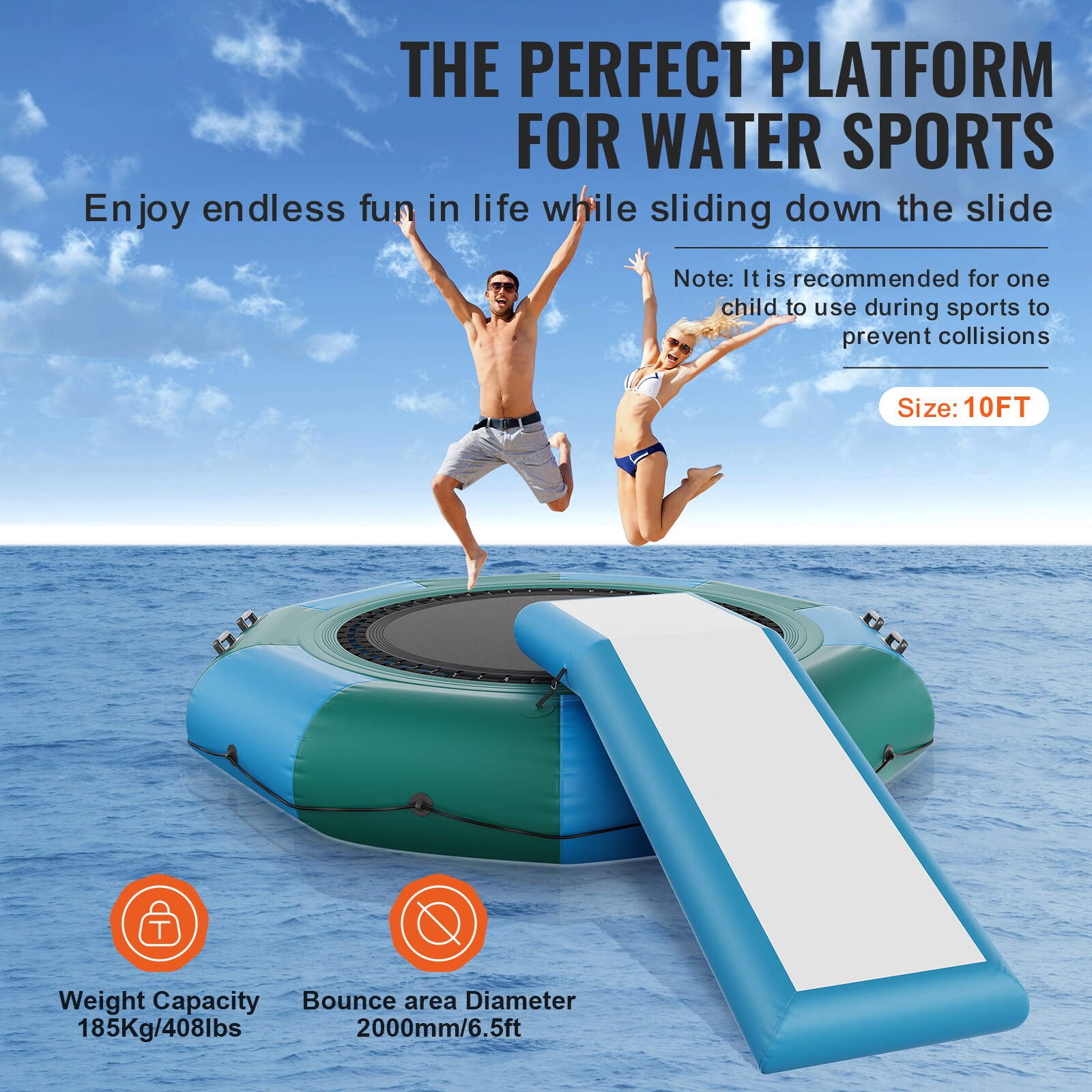 VEVOR TZKSSBCTZK108RN5MV1 trampolines - View #3