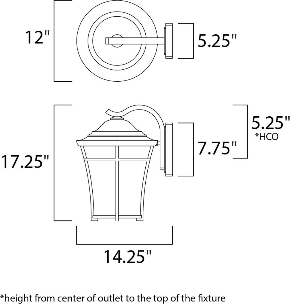 Maxim Lighting 3806LACO Outdoor-Wall-Lighting - View #2