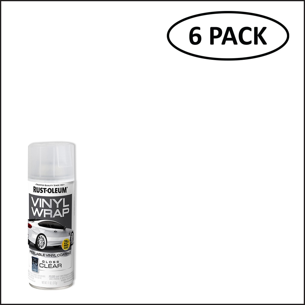 Rust-Oleum Automotive 11 oz. Vinyl Wrap Matte Black Peelable Coating Spray Paint (Case of 6)
