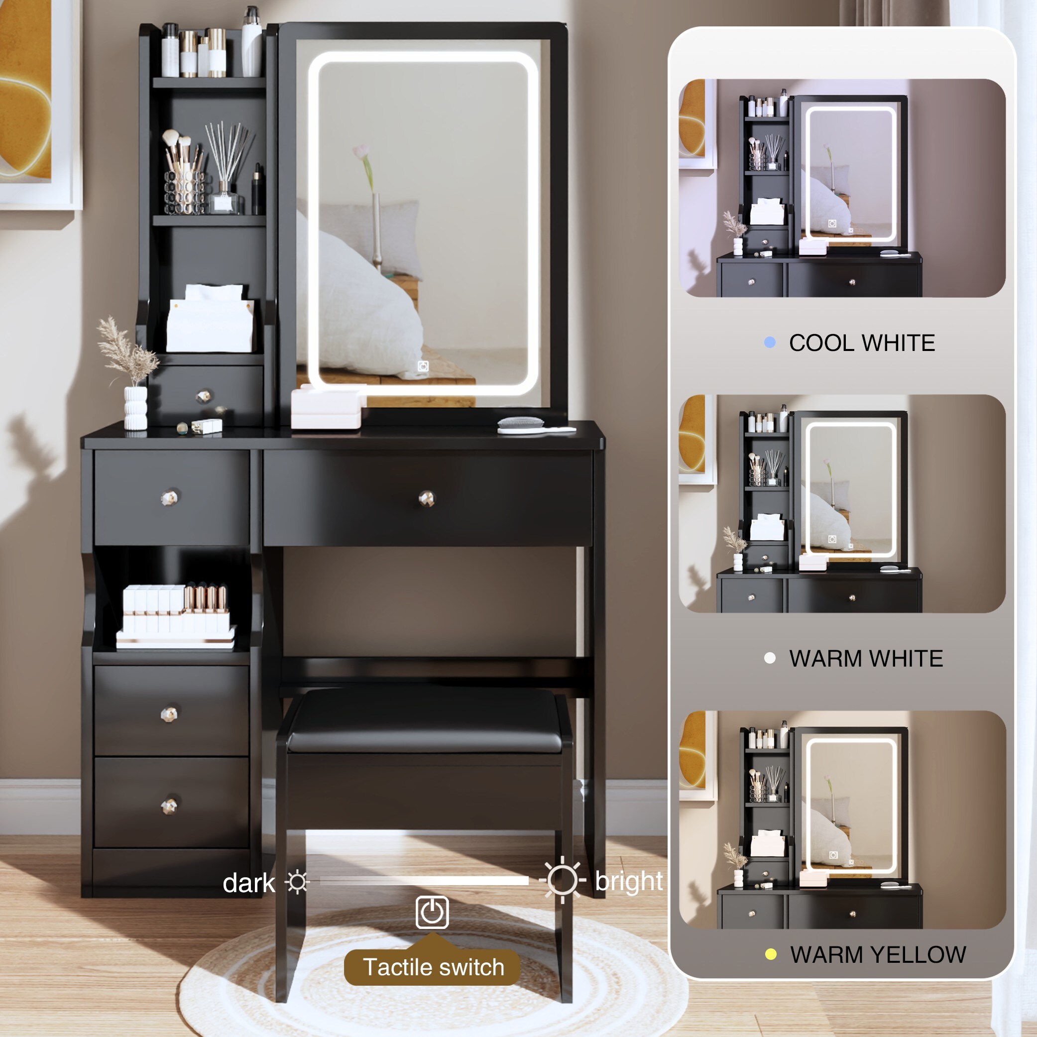 Siavonce XH76488 Bedroom-Vanities - View #4