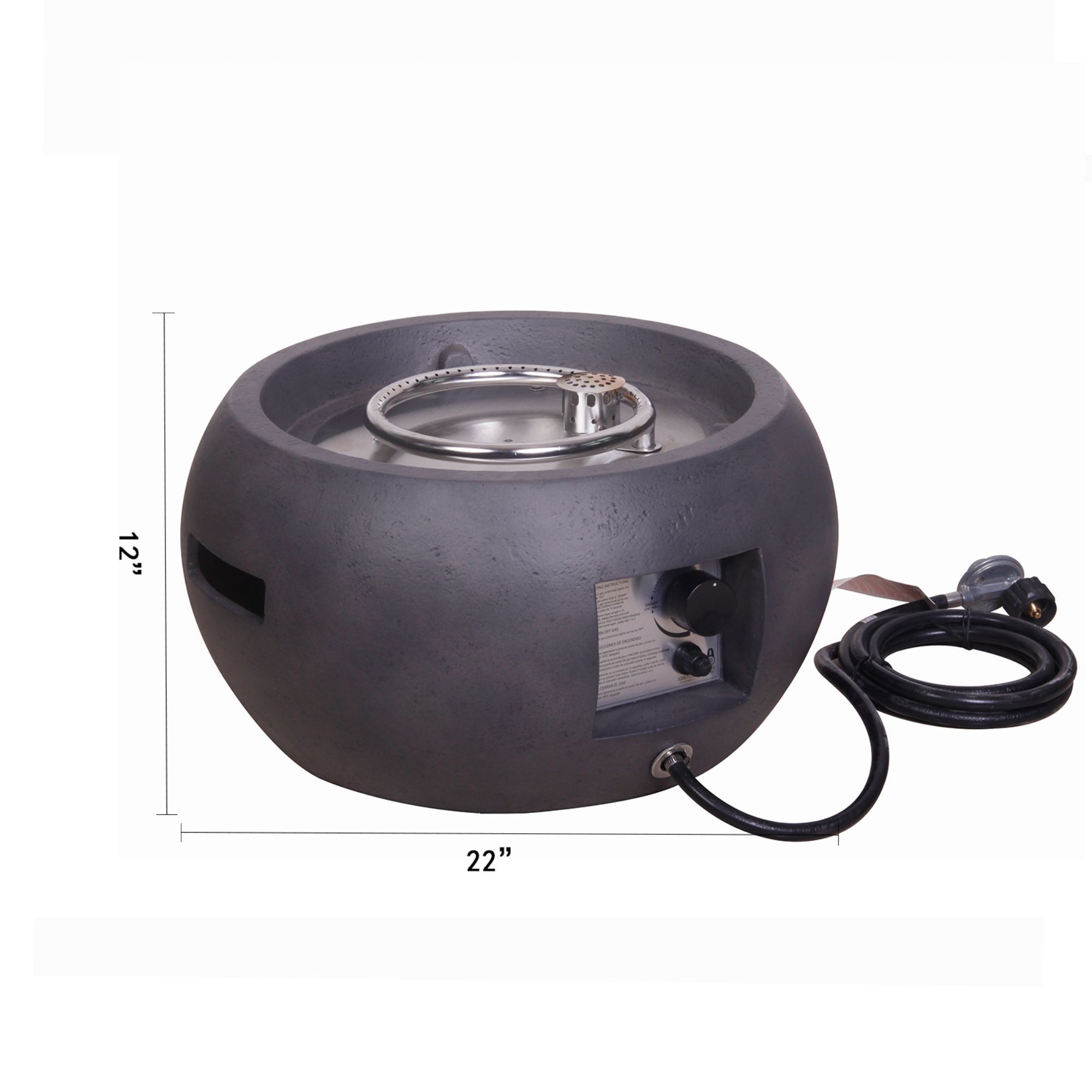 Miki Shinly EDF-0079-01MI Outdoor-Gas-Firepits - View #7