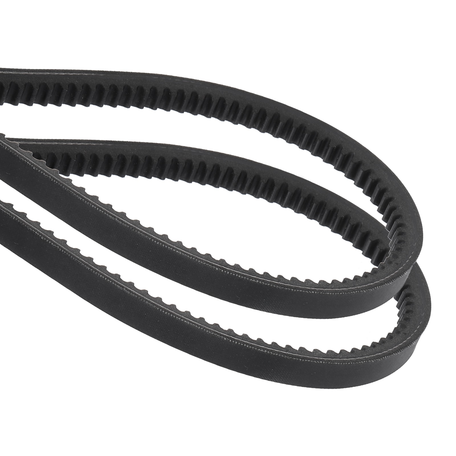 Unique Bargains 2pcs AX22 EPDM V-Belt Raw Edge Cogged Industrial Rubber V Belt 1/2inch Width x 24inch Outer Circumference