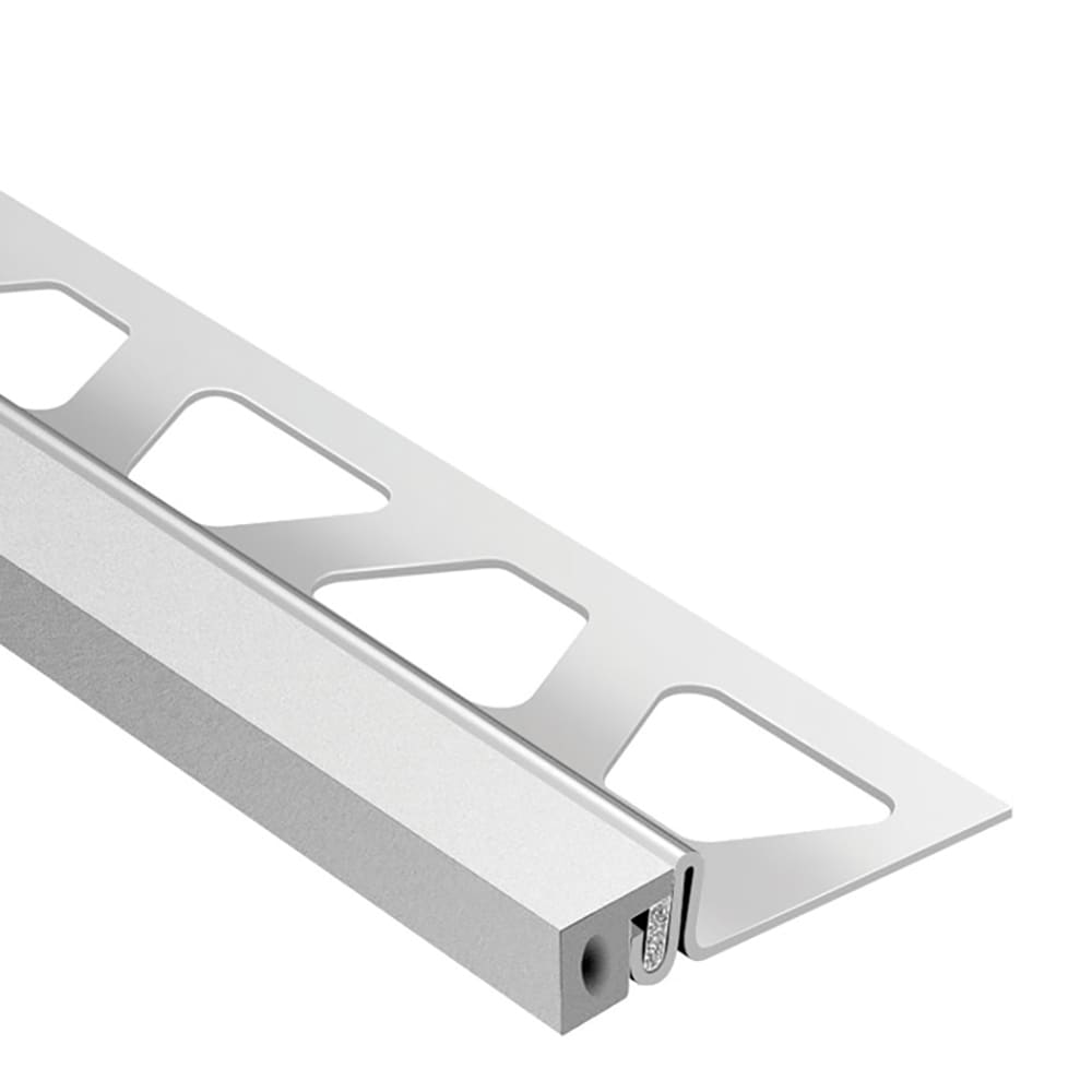 Schluter Systems EKSA185PG Dilex-KSA 0.719-in W x 98.5-in L Classic grey Steel Movement joint Tile Edge Trim