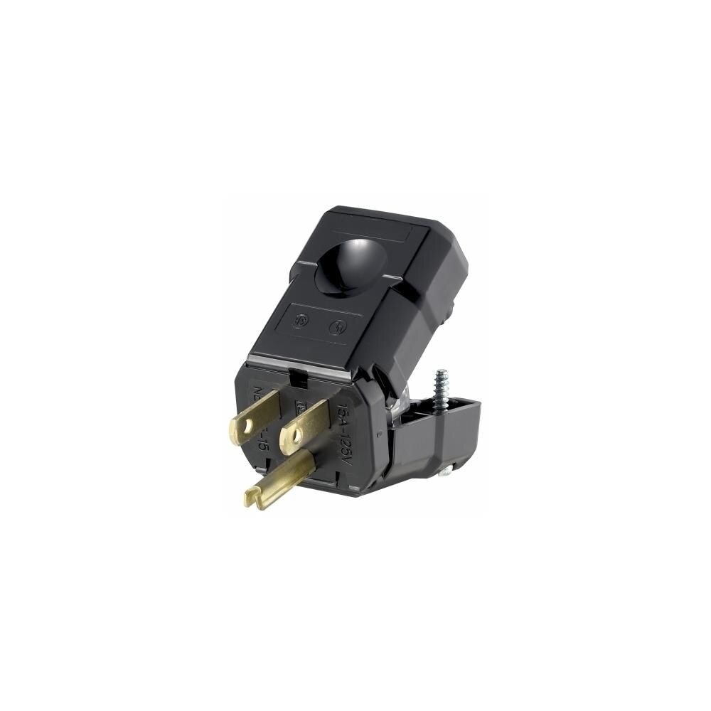 Black 3 Wire Grounding Plug at Lowes.com