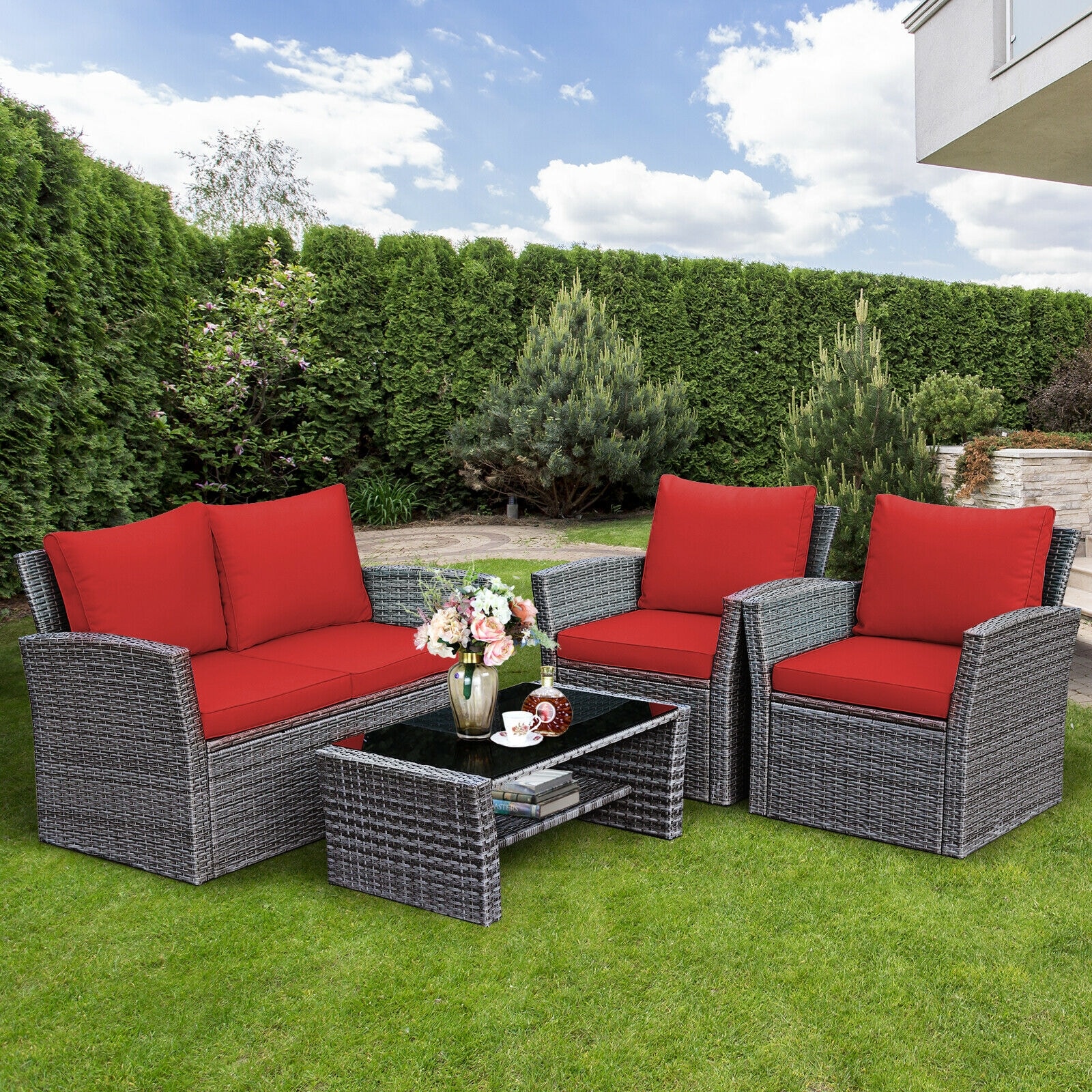Forclover HBV-841CRE Patio-Conversation-Sets - View #2