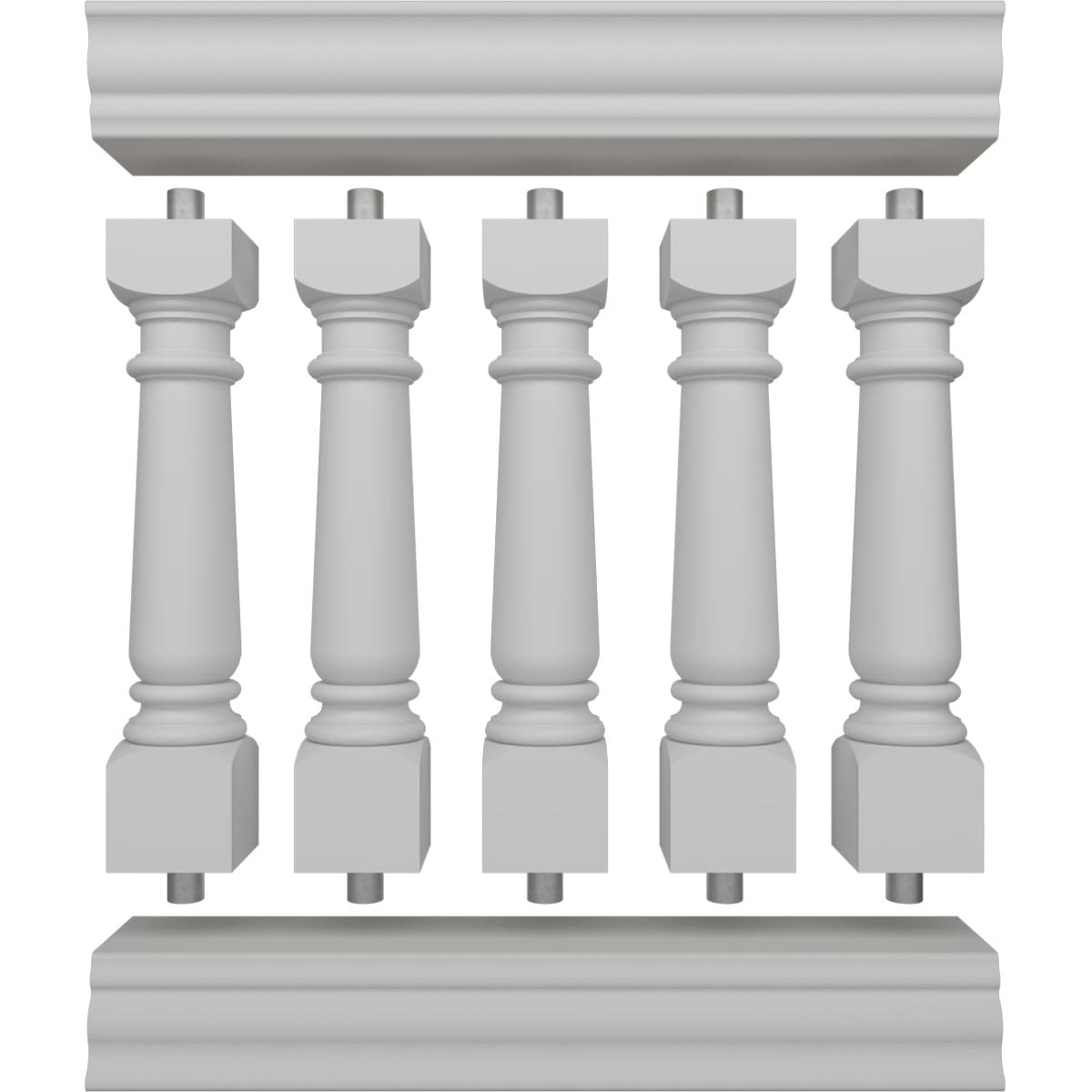Ekena Millwork BALK40X036WED railings - View #5