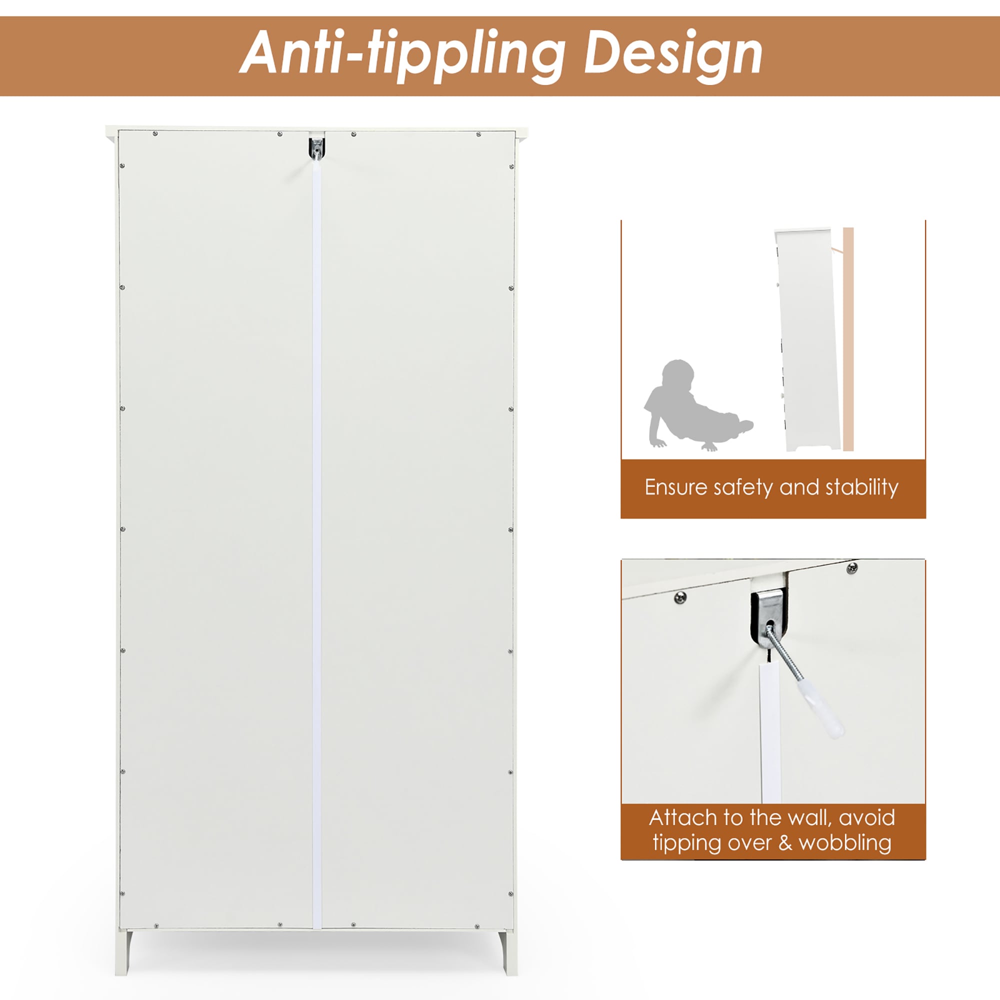 Costway SXL00075 Utility-Storage-Cabinets - View #3