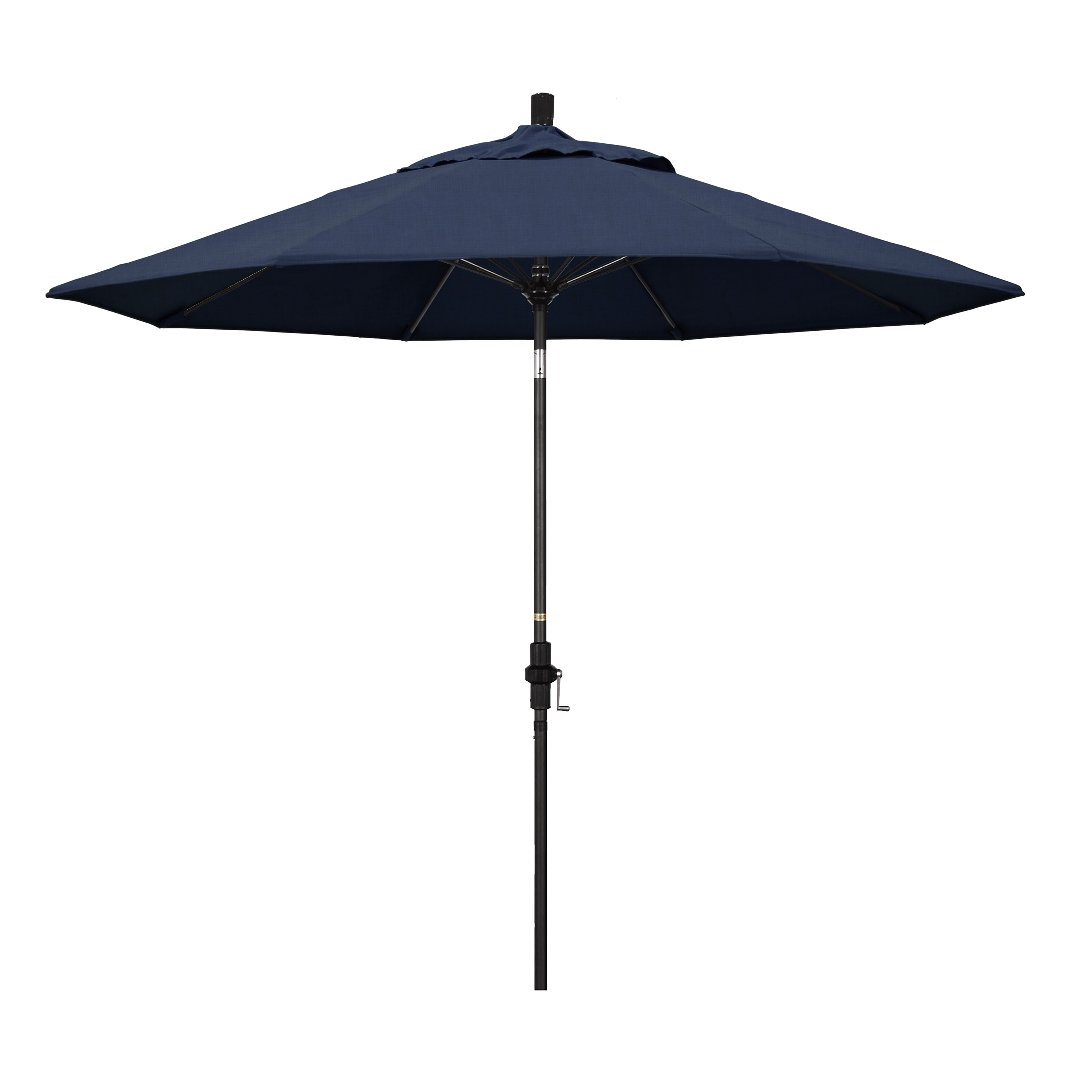 California Umbrella GSCUF908705-48080 9-ft Aluminum Blue Auto-tilt Market Patio Umbrella