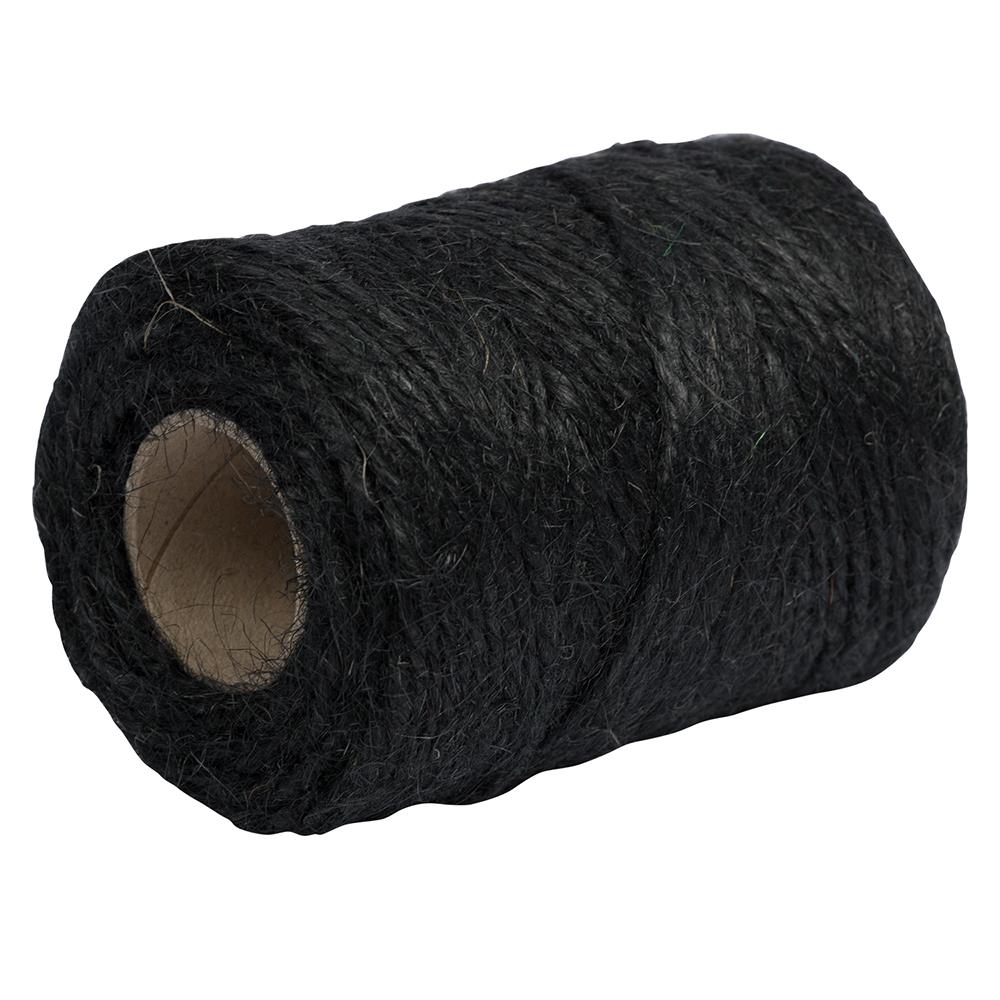 XILONG Black Twine String,Cotton Bakers Twine 656 Feet Cotton Cord