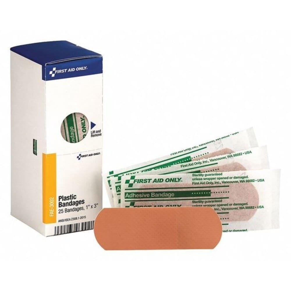 First Aid Only  Strip BandagesBeige3 L x 1 WPK25 FAE-3002