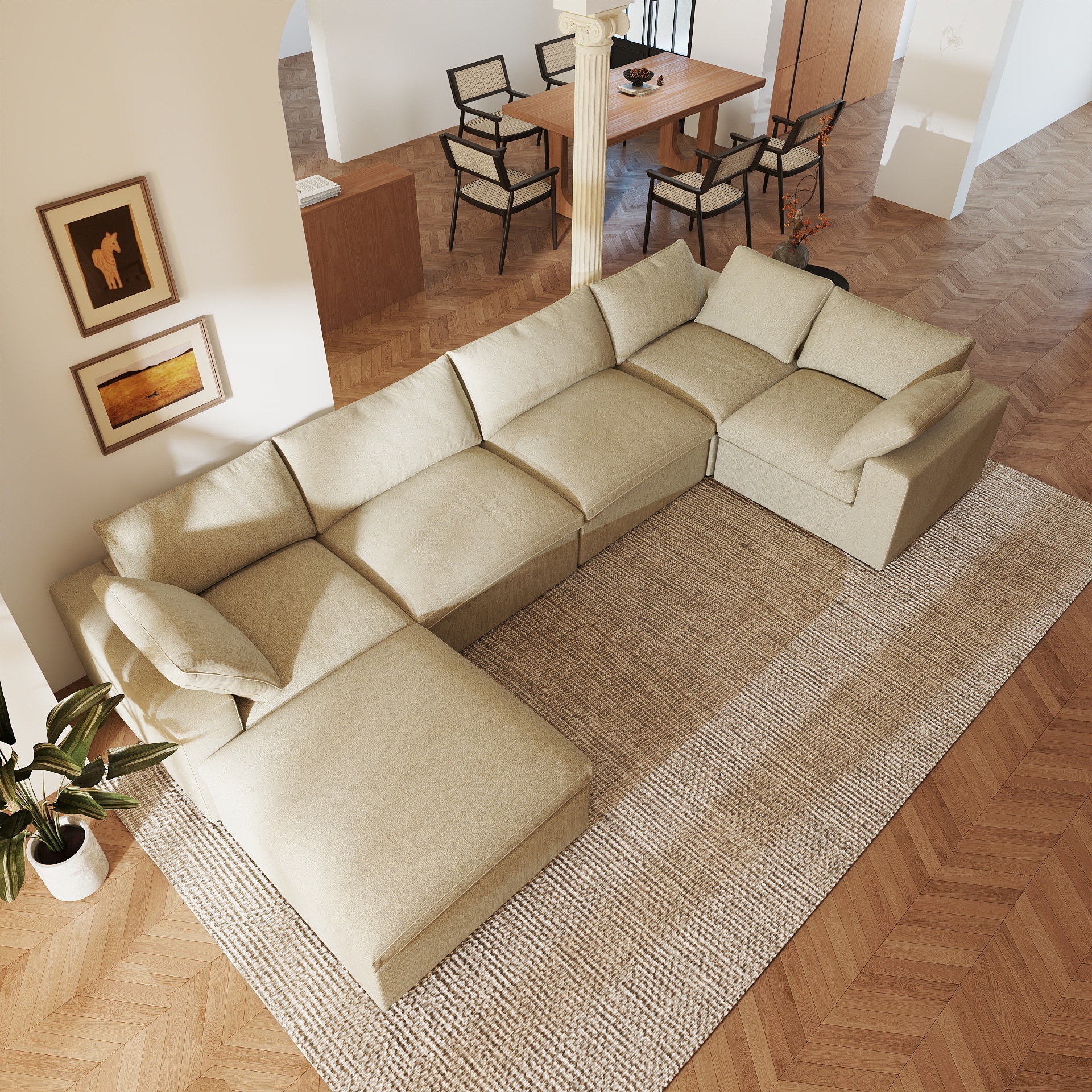 BuotiqHom DH-C5+1-121KH Sofas-Loveseats - View #5