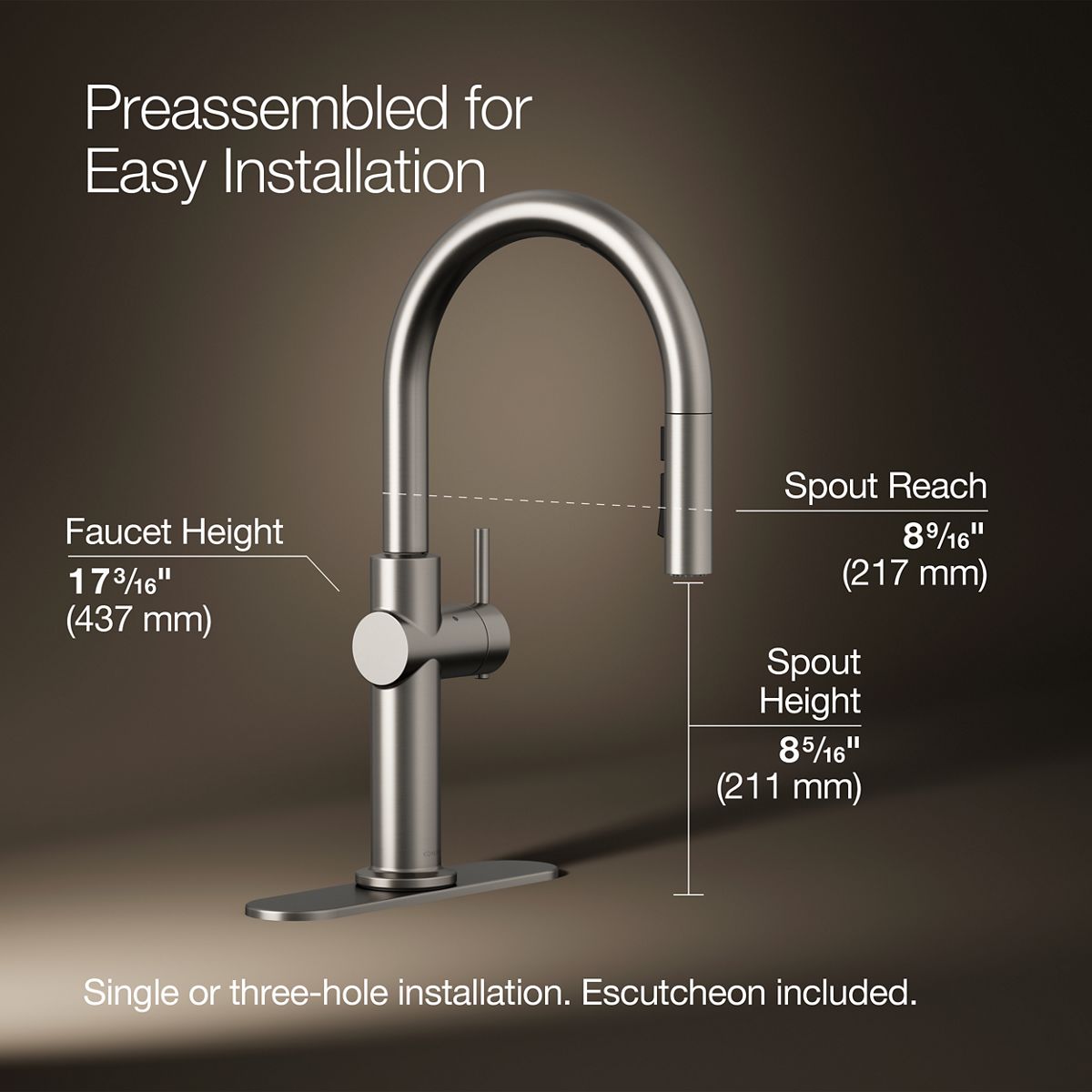 KOHLER K-22974-VS Kitchen-Faucets - View #3